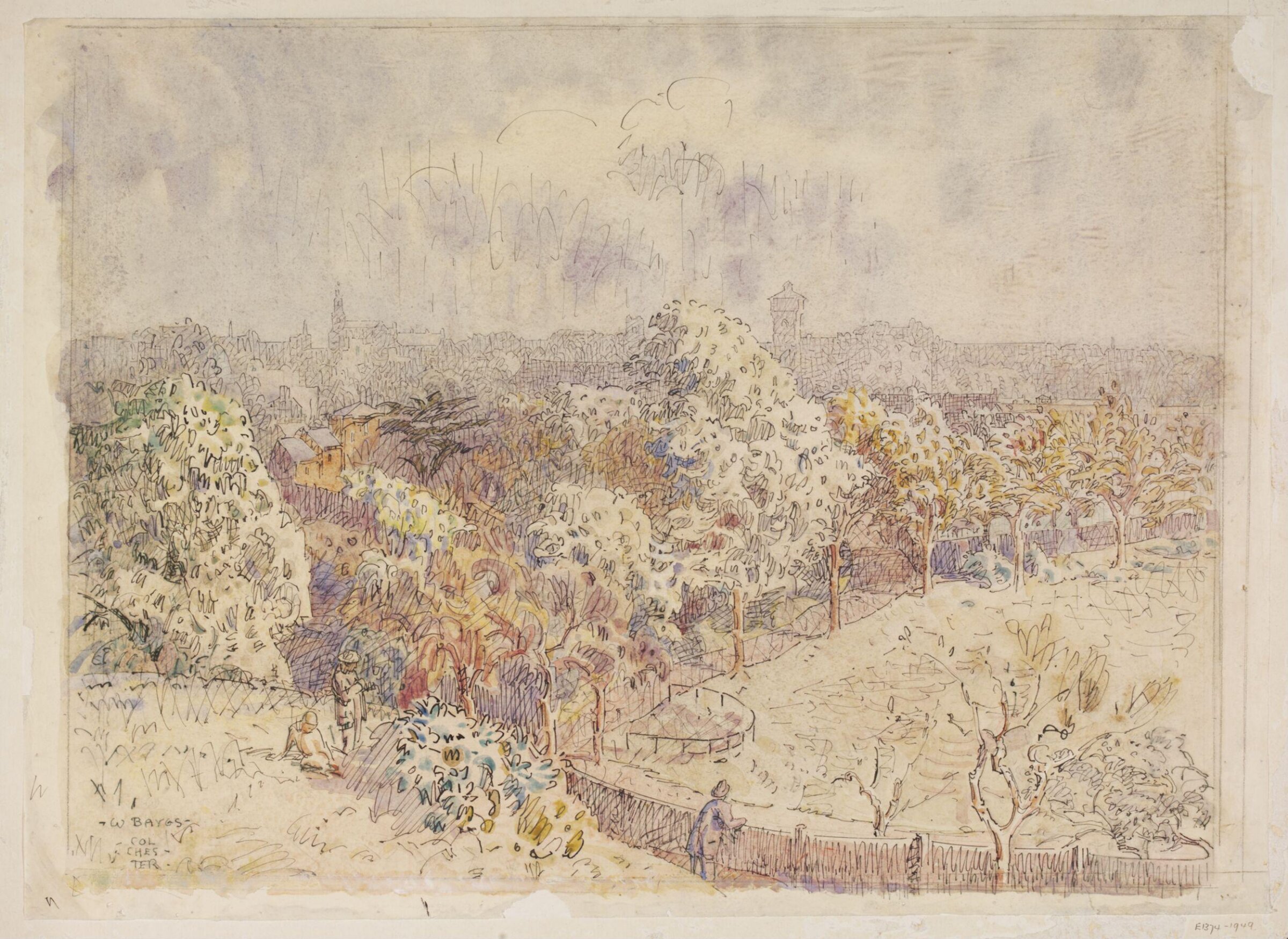 Colchester from the North Station, Walter Bayes, ca. 1940