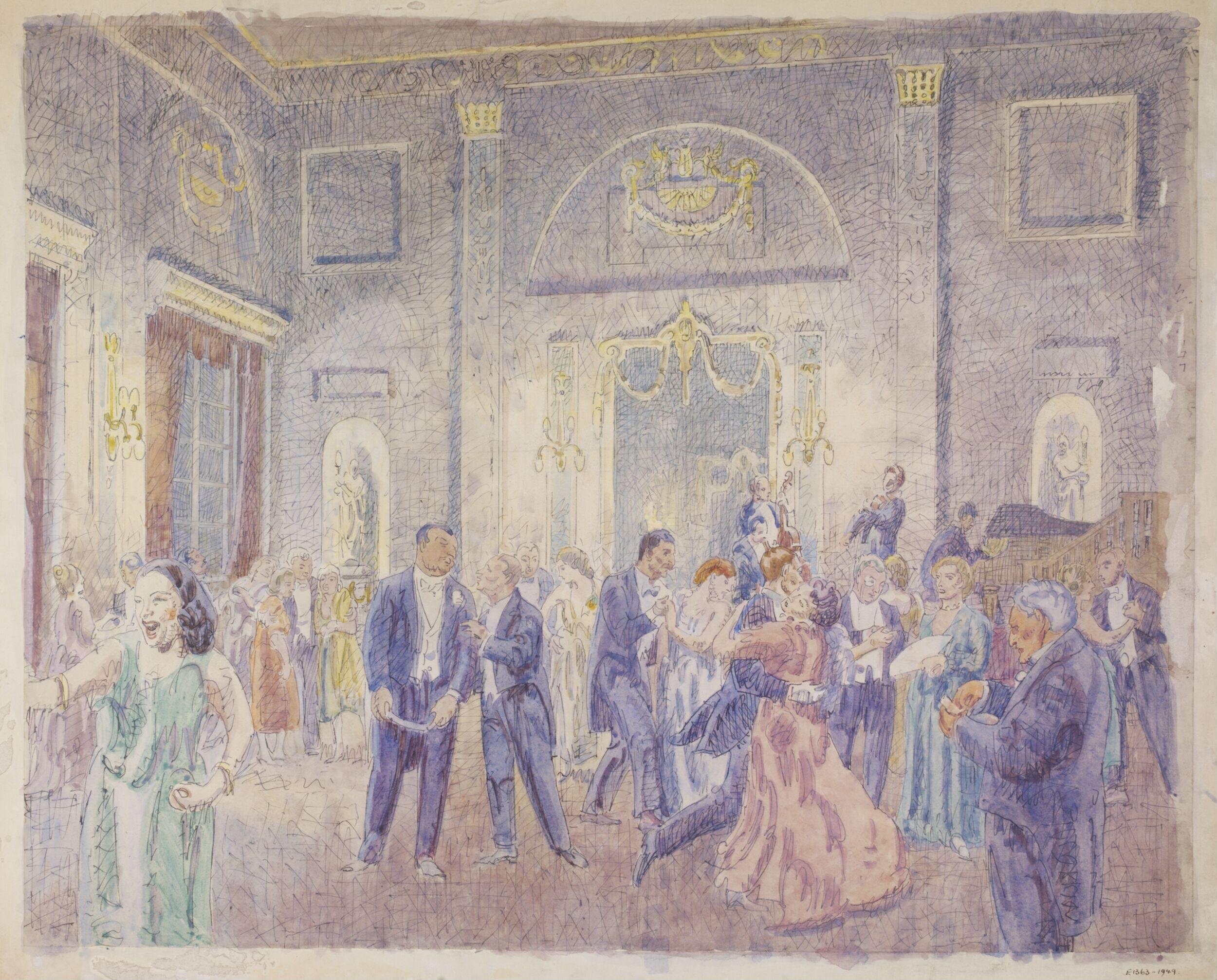 Ballroom at the Shire Hall, Chelmsford by Bayes, Walter