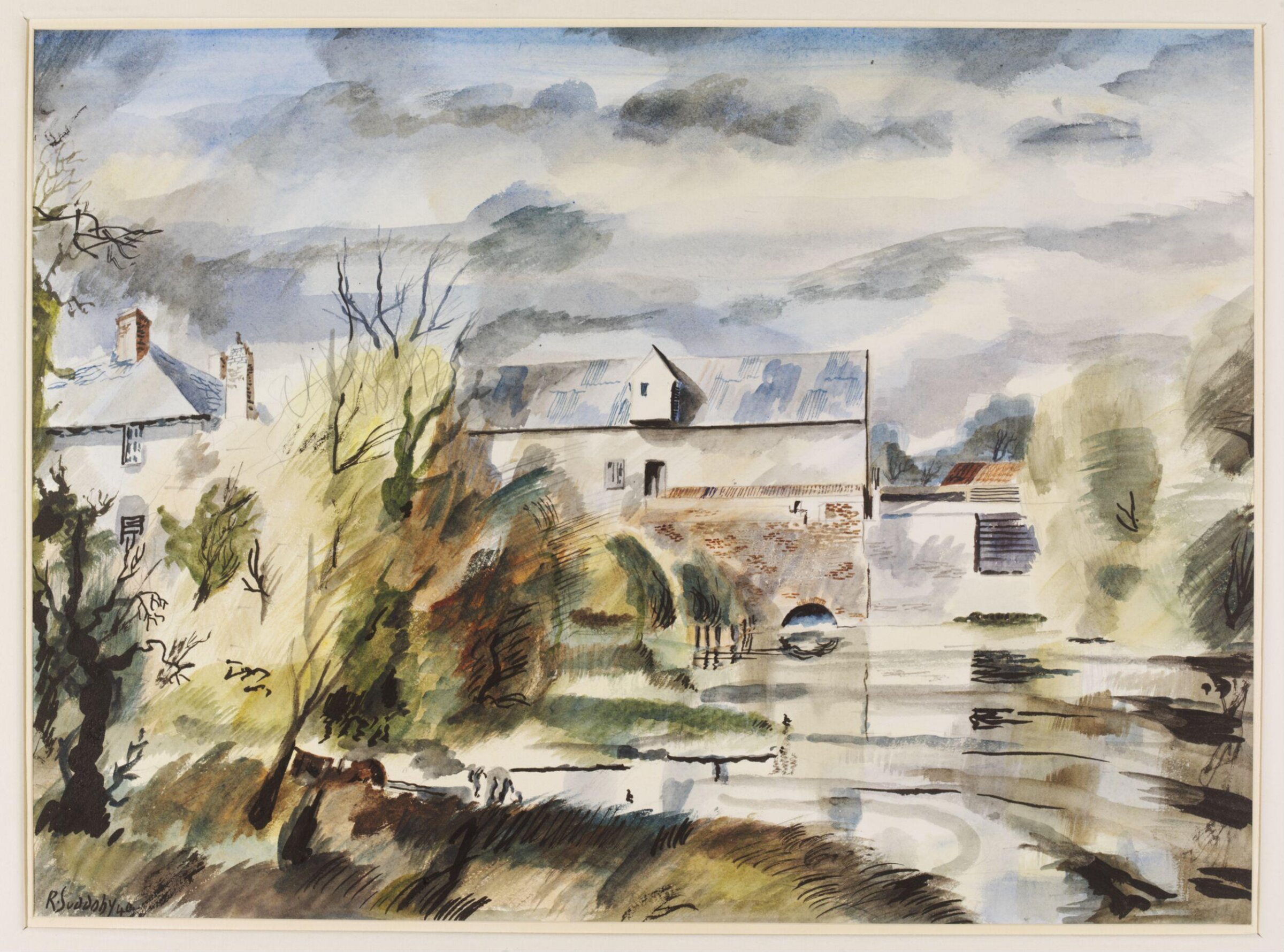 Henning Mill on the Stour, Rowland Suddaby, 1940