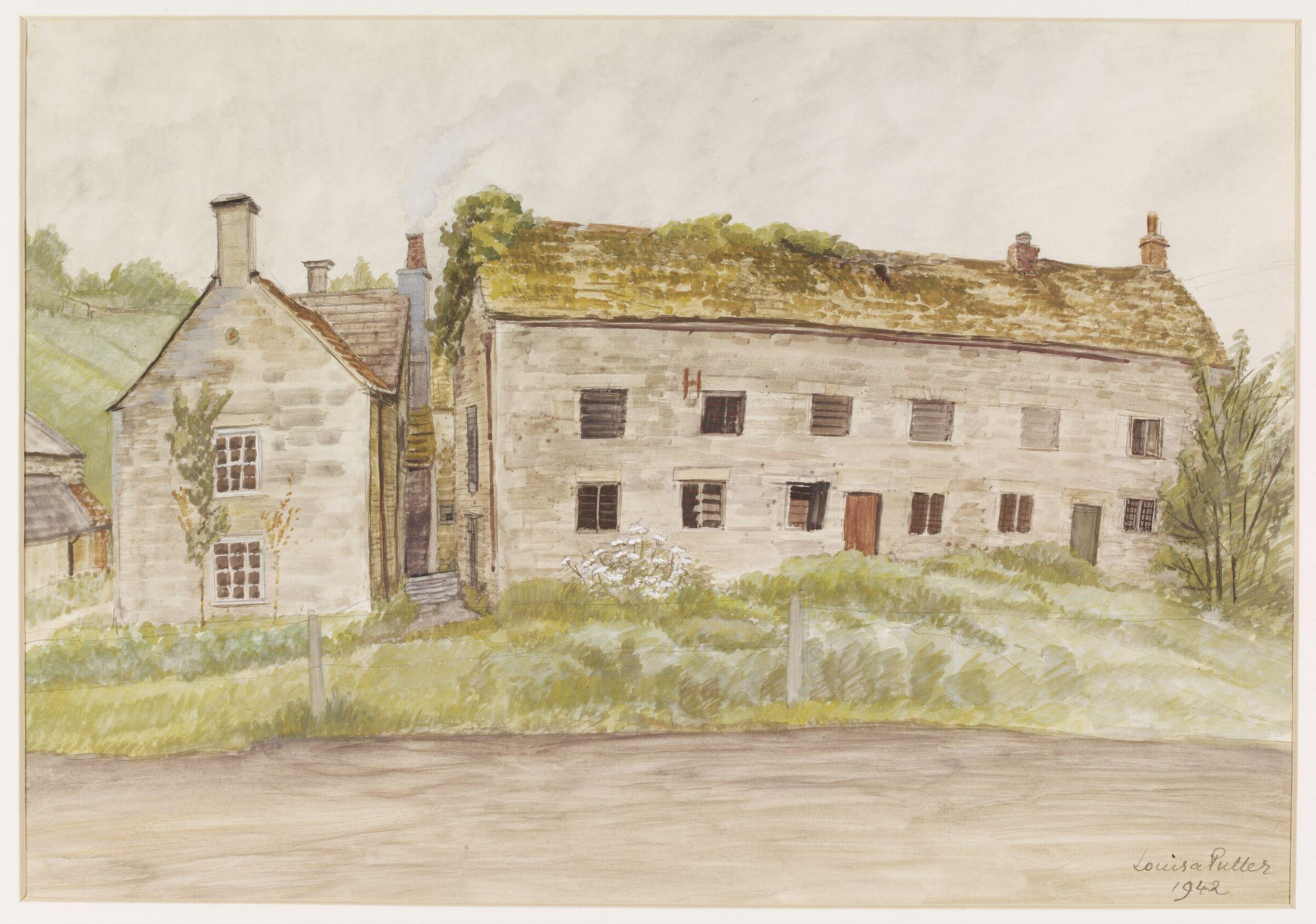 House and Factory at Burleigh near Brimscombe, Puller, ca. 1942