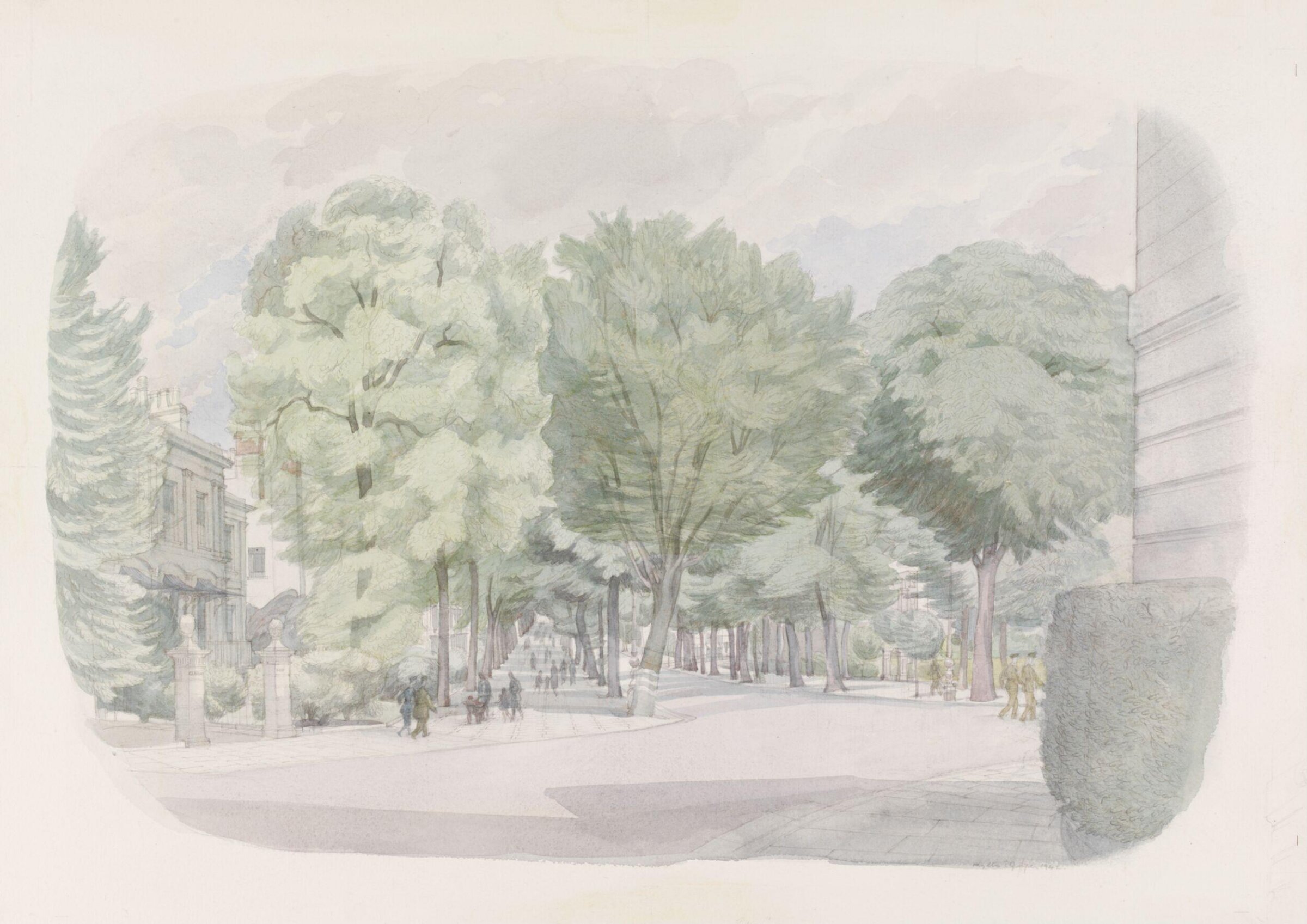 The Promenade, Cheltenham, Gloucestershire, Phyllis Ginger, 1942