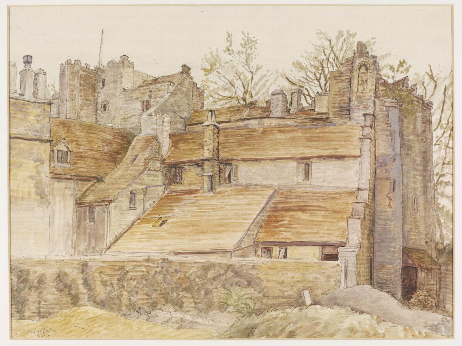 Beverstone Castle, near Tetbury, Puller, 1942