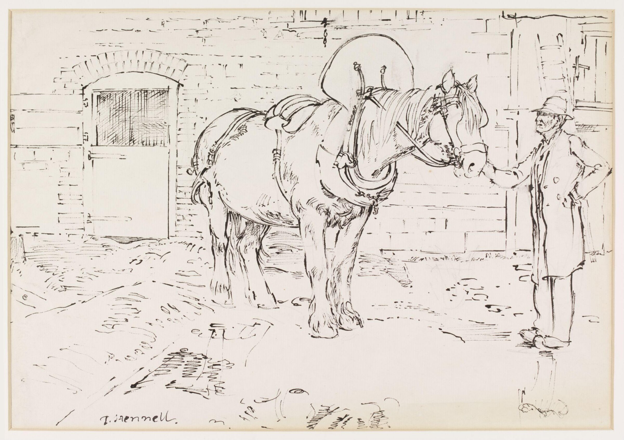 The Mare with "Housings", at Bengrave near Alston, Hennell, ca. 1940