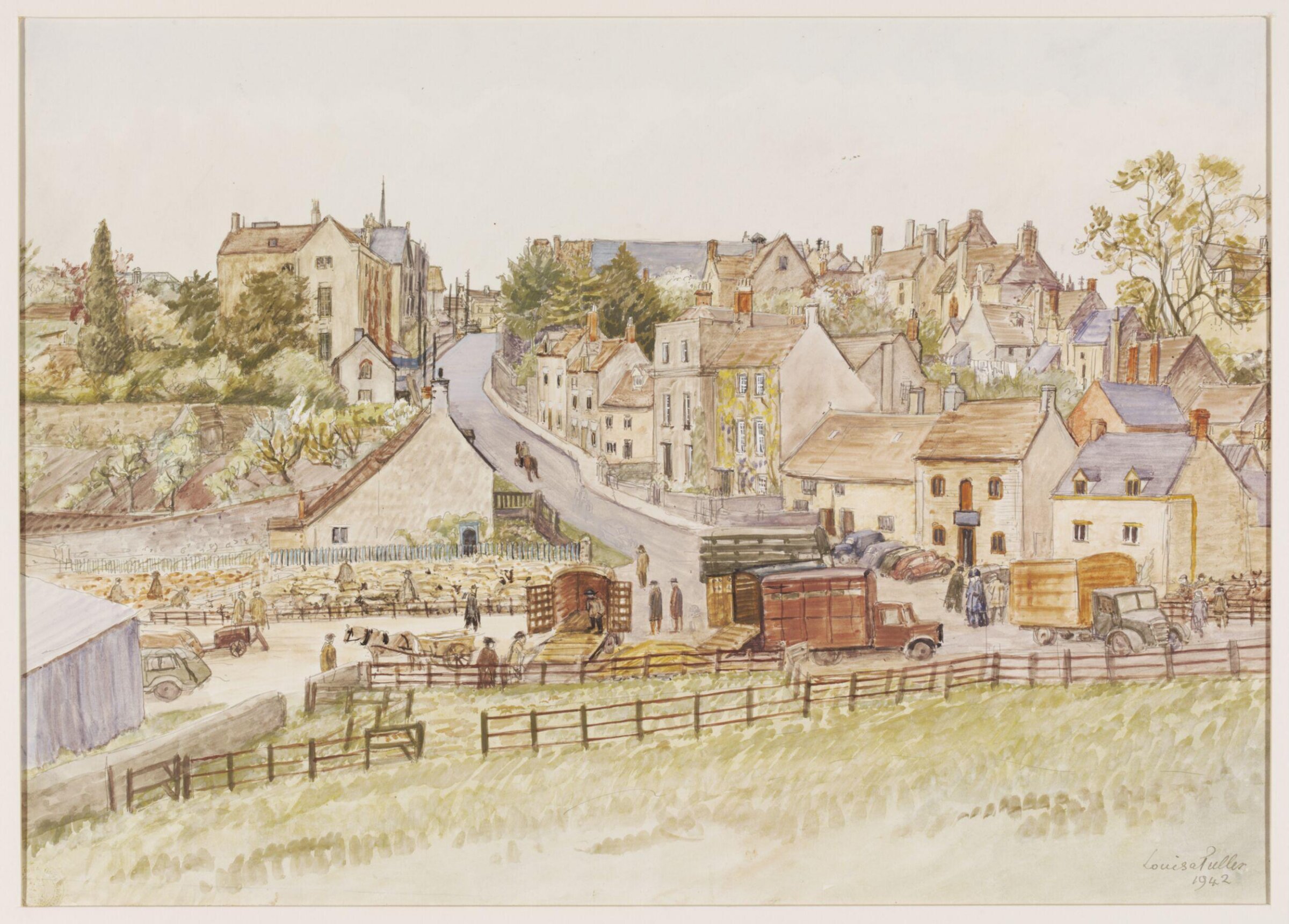 The Market, Tetbury, Puller, 1942