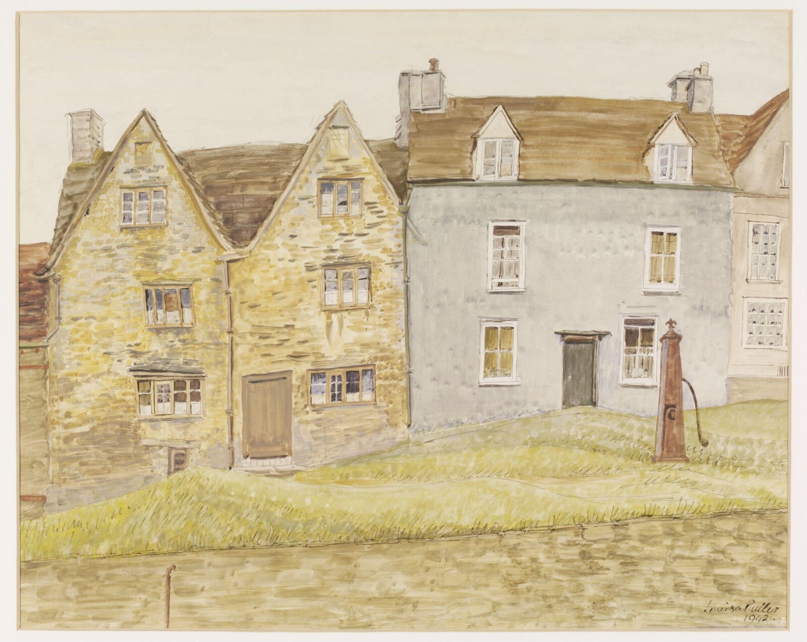 Houses on the Green, Tetbury, Puller, 1942