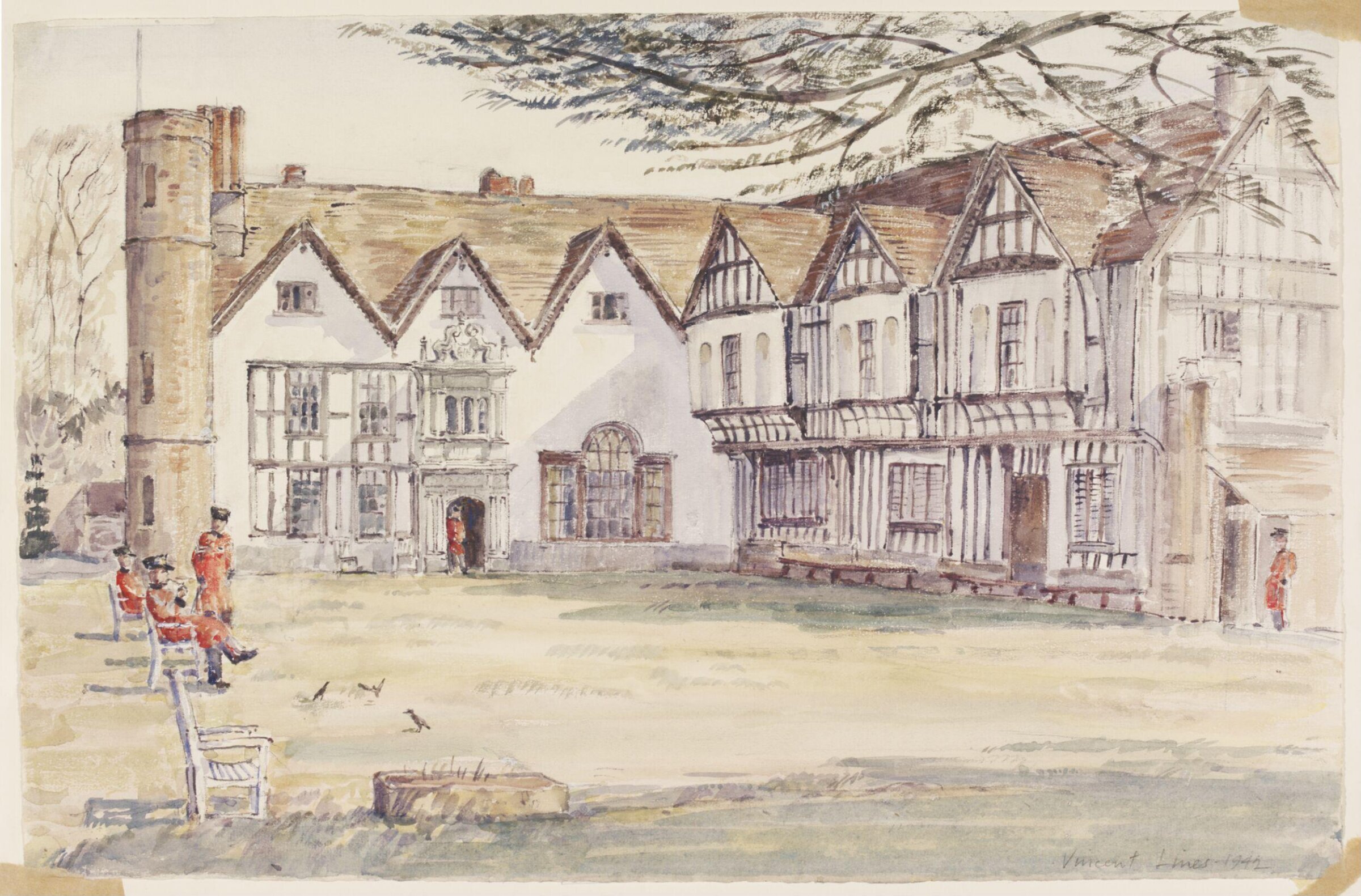 Rudhall, near Ross-on-Wye, Lines, 1942