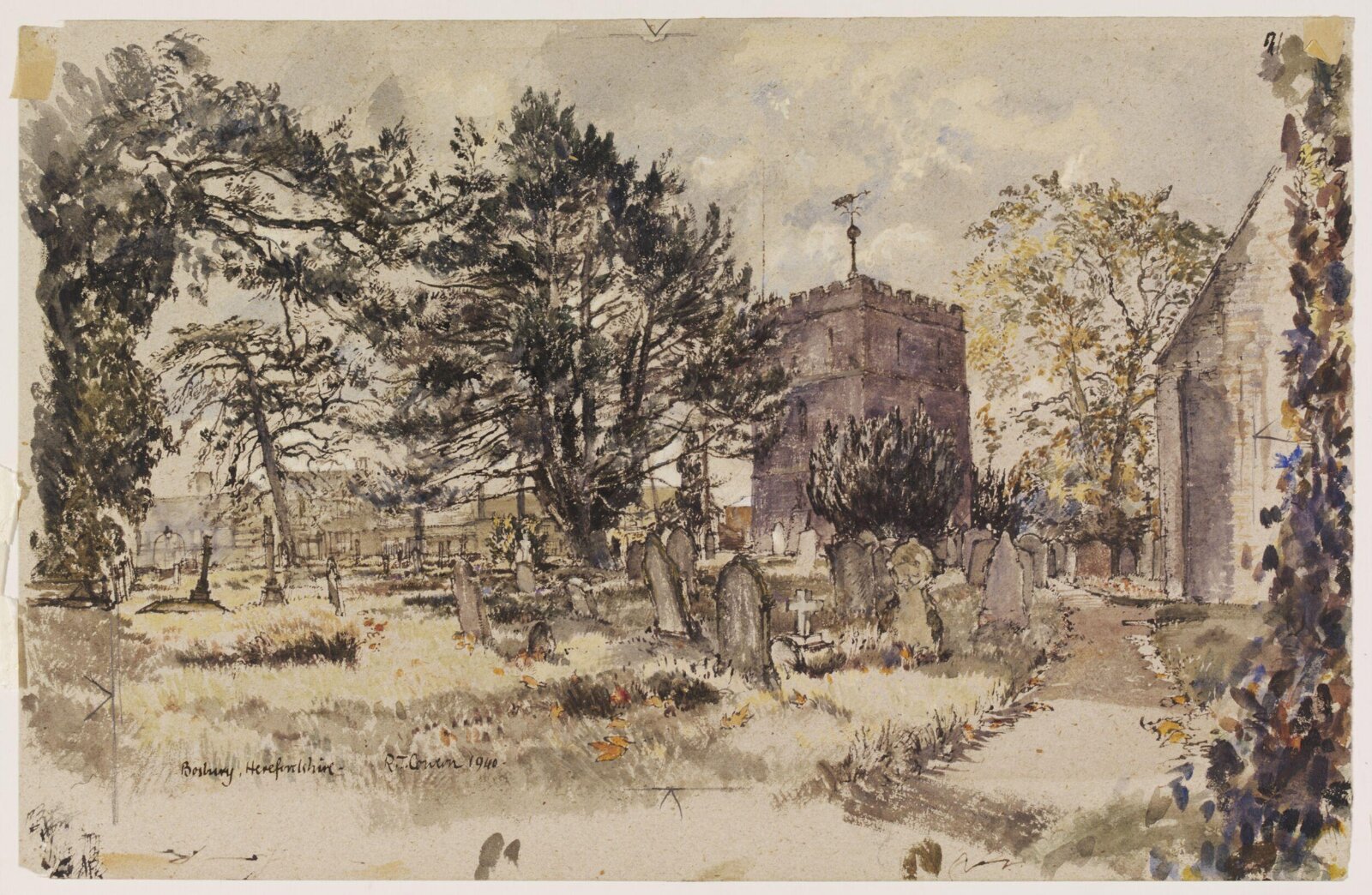 Bosbury Church, Cowern, 1940