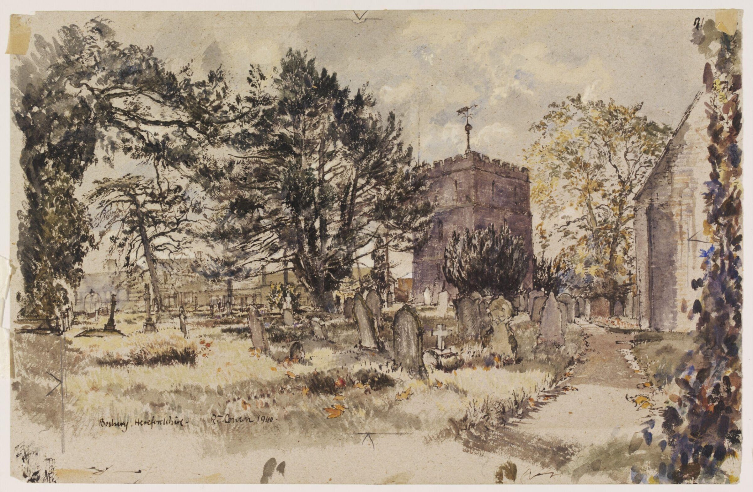 Bosbury Church, Cowern, 1940