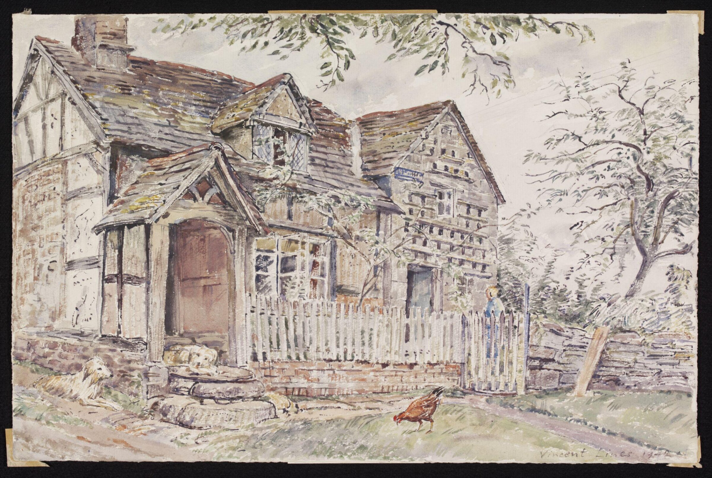 Pigeon House and Post Office, Mansel Lacy, Lines, 1942