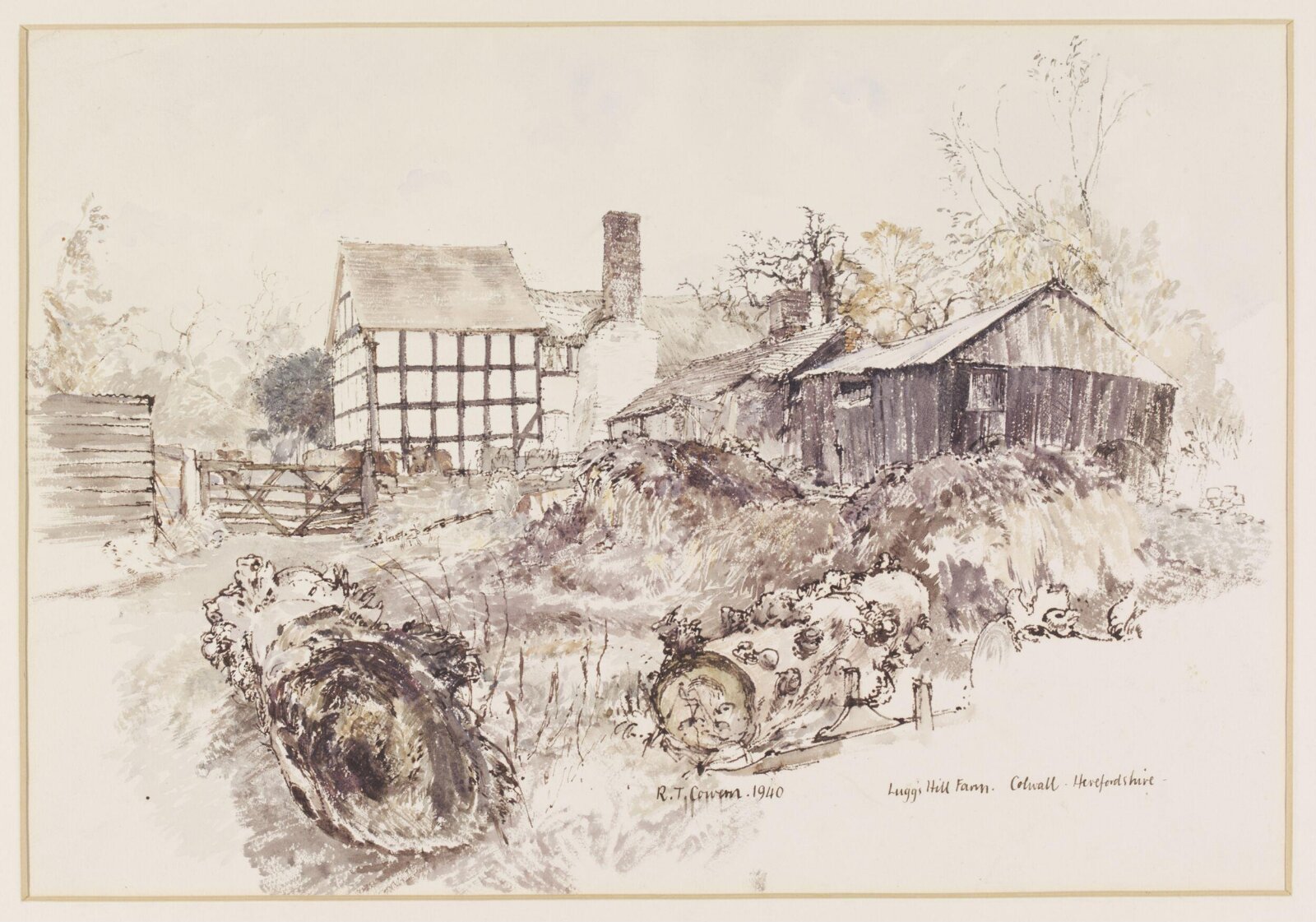 Lugg's Hill Farm, Colwall, Cowern, 1940