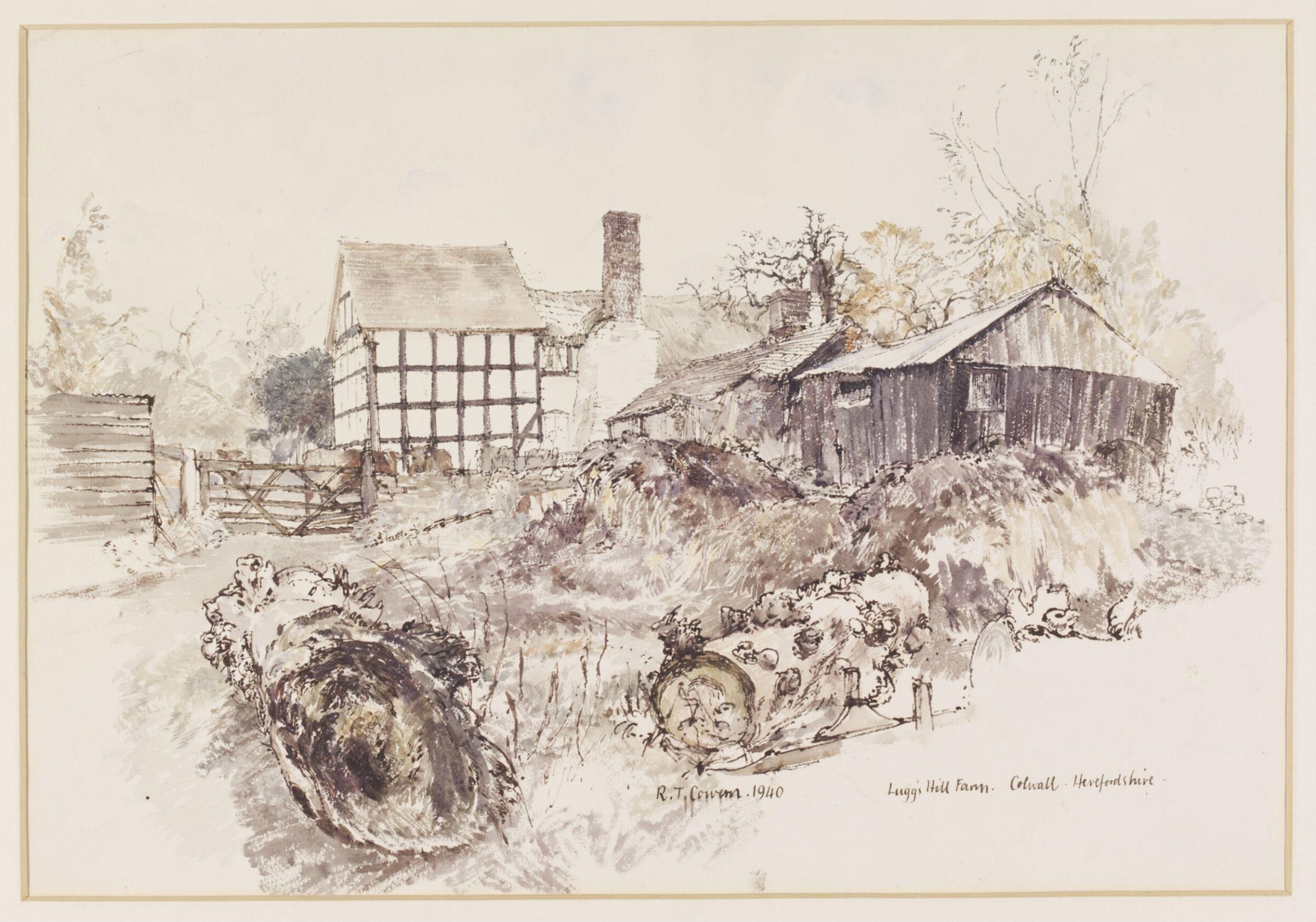 Lugg's Hill Farm, Colwall, Cowern, 1940