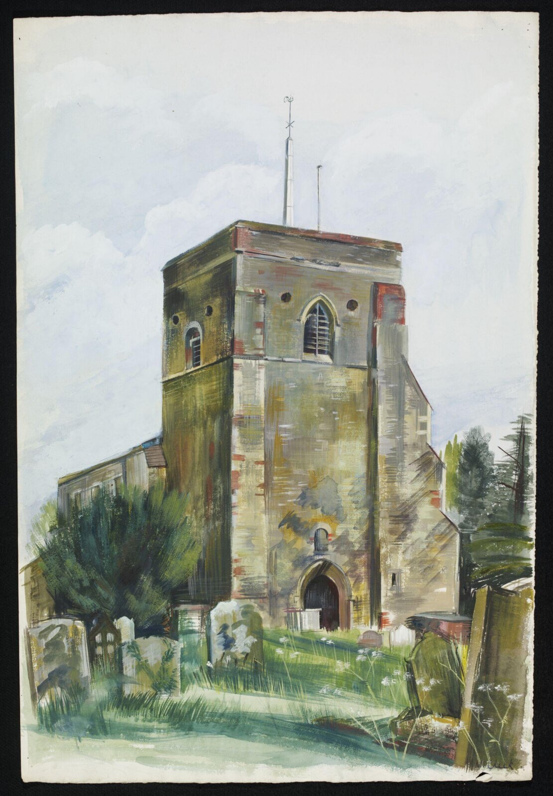 Redbourn Church, Cheek, ca. 1943