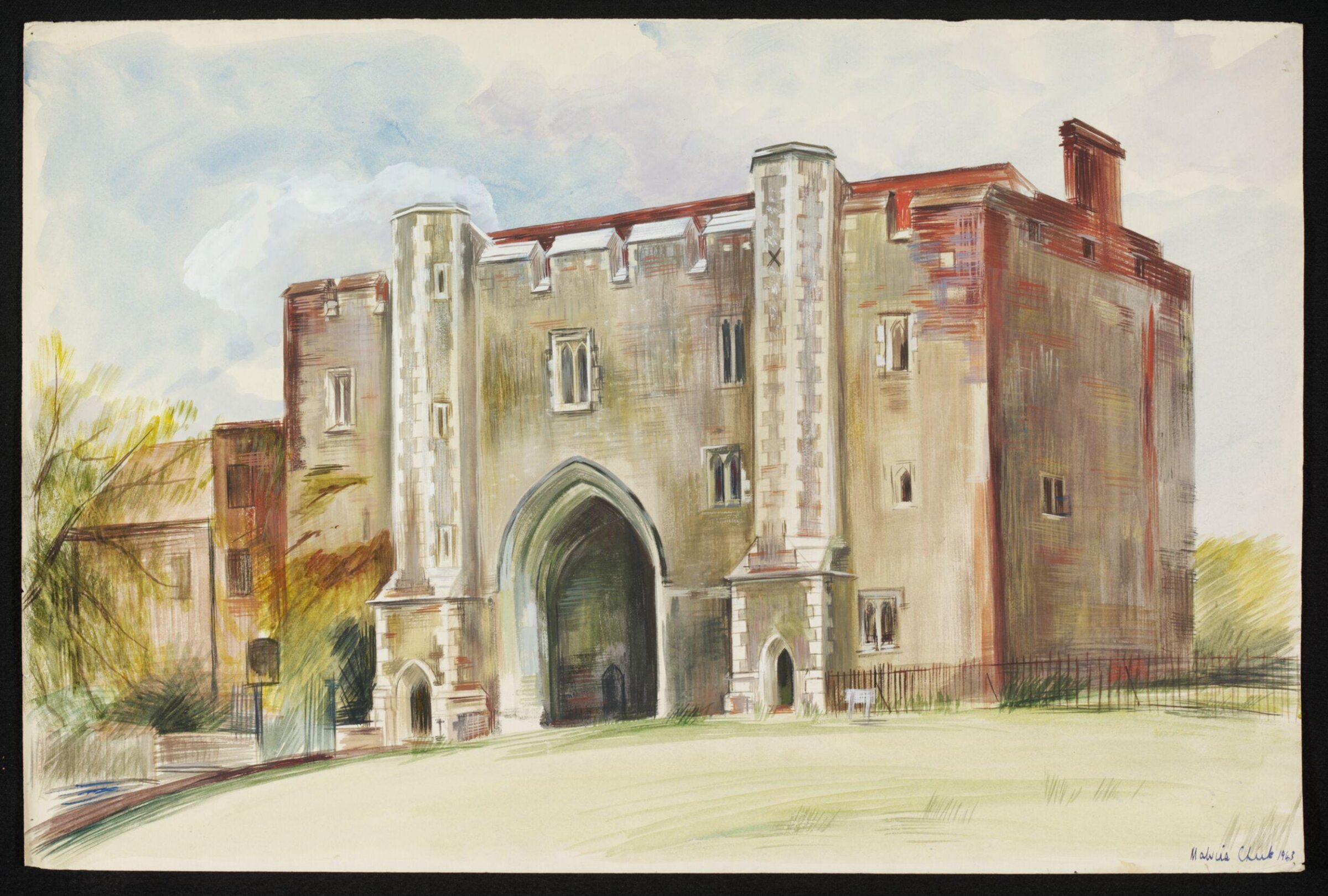 The Abbey Gateway, St. Albans, Cheek, 1943