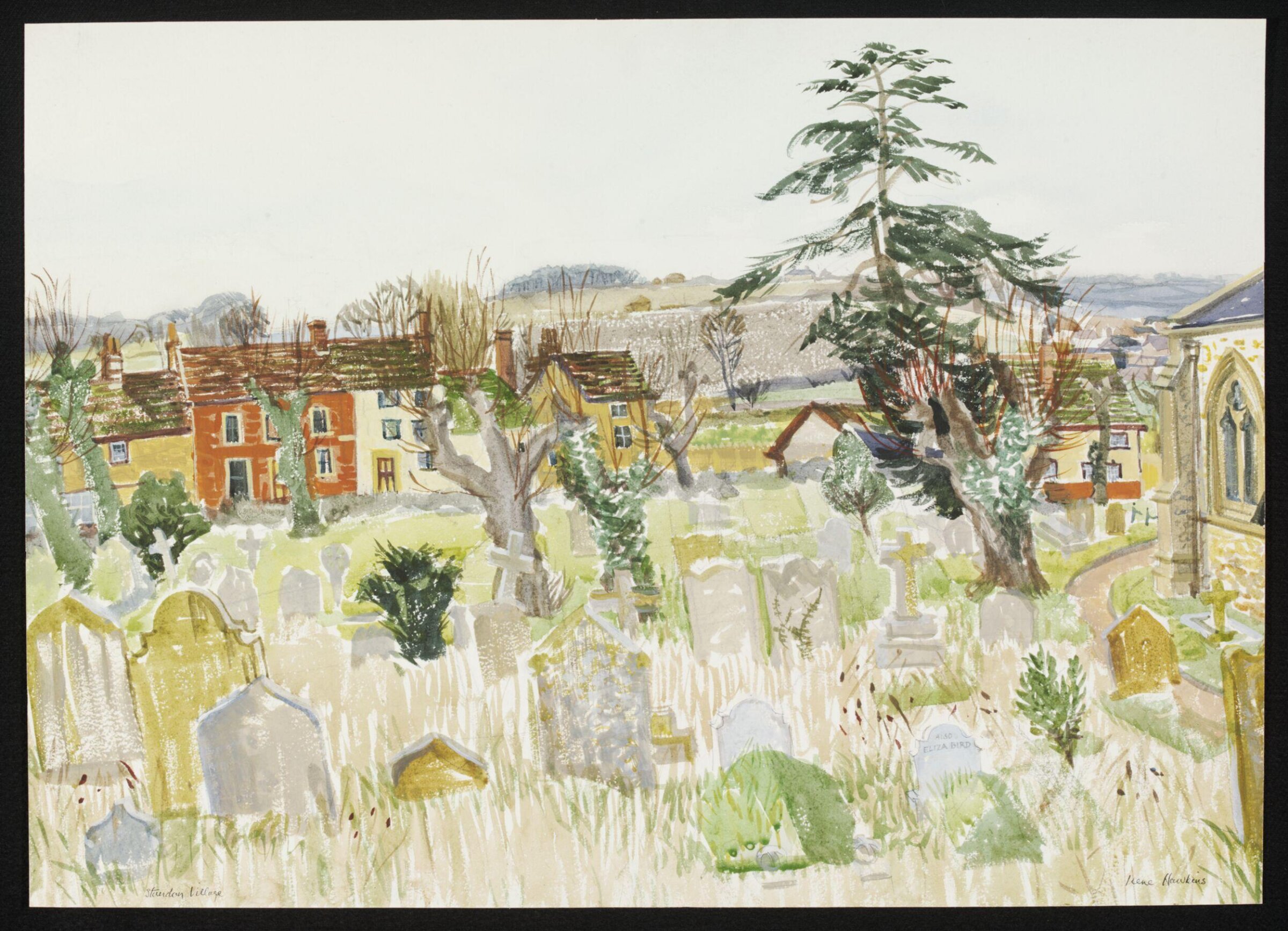 Standon Village from the Churchyard, Hawkins, ca. 1940