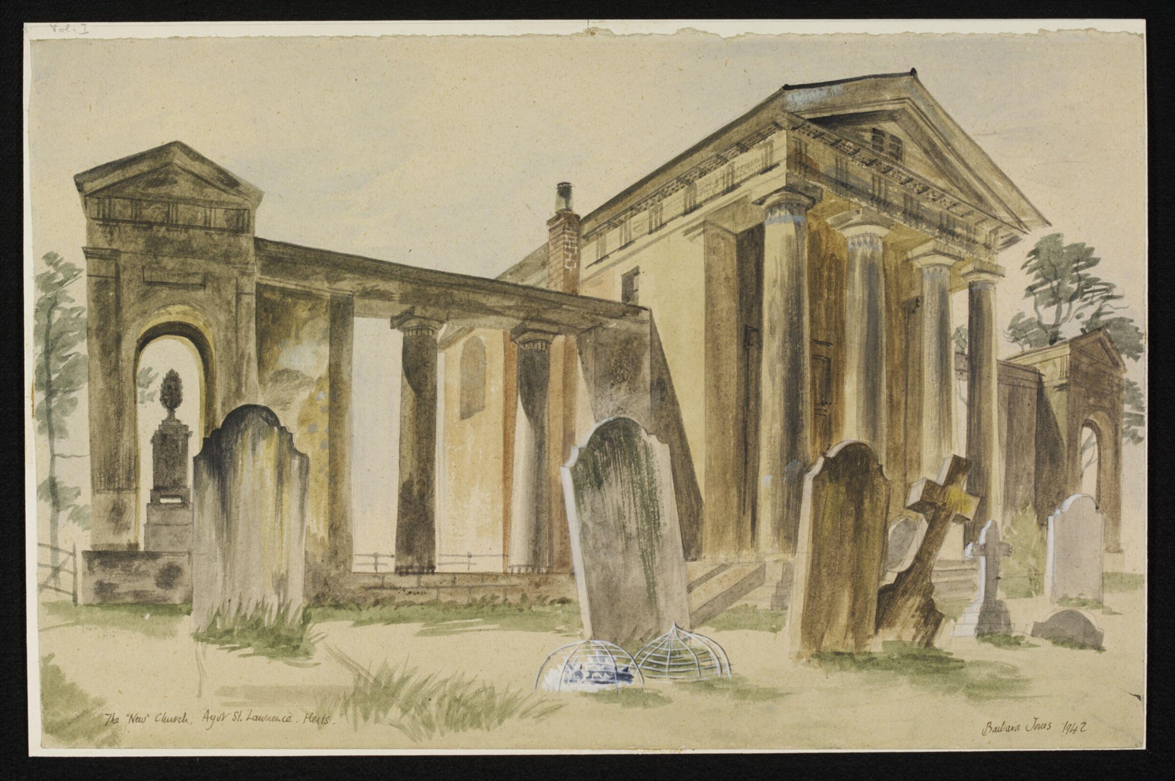 The "New" Church, of St. Lawrence, Ayot St. Lawrence, Barbara Jones, 1942