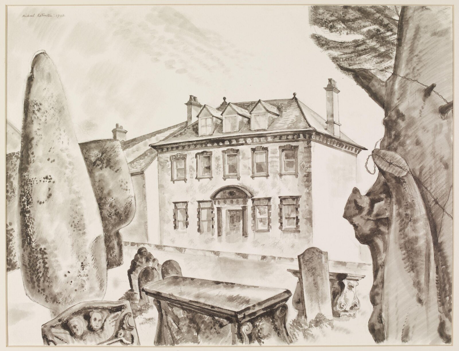 Loveday's House, Painswick, Rothenstein, 1940