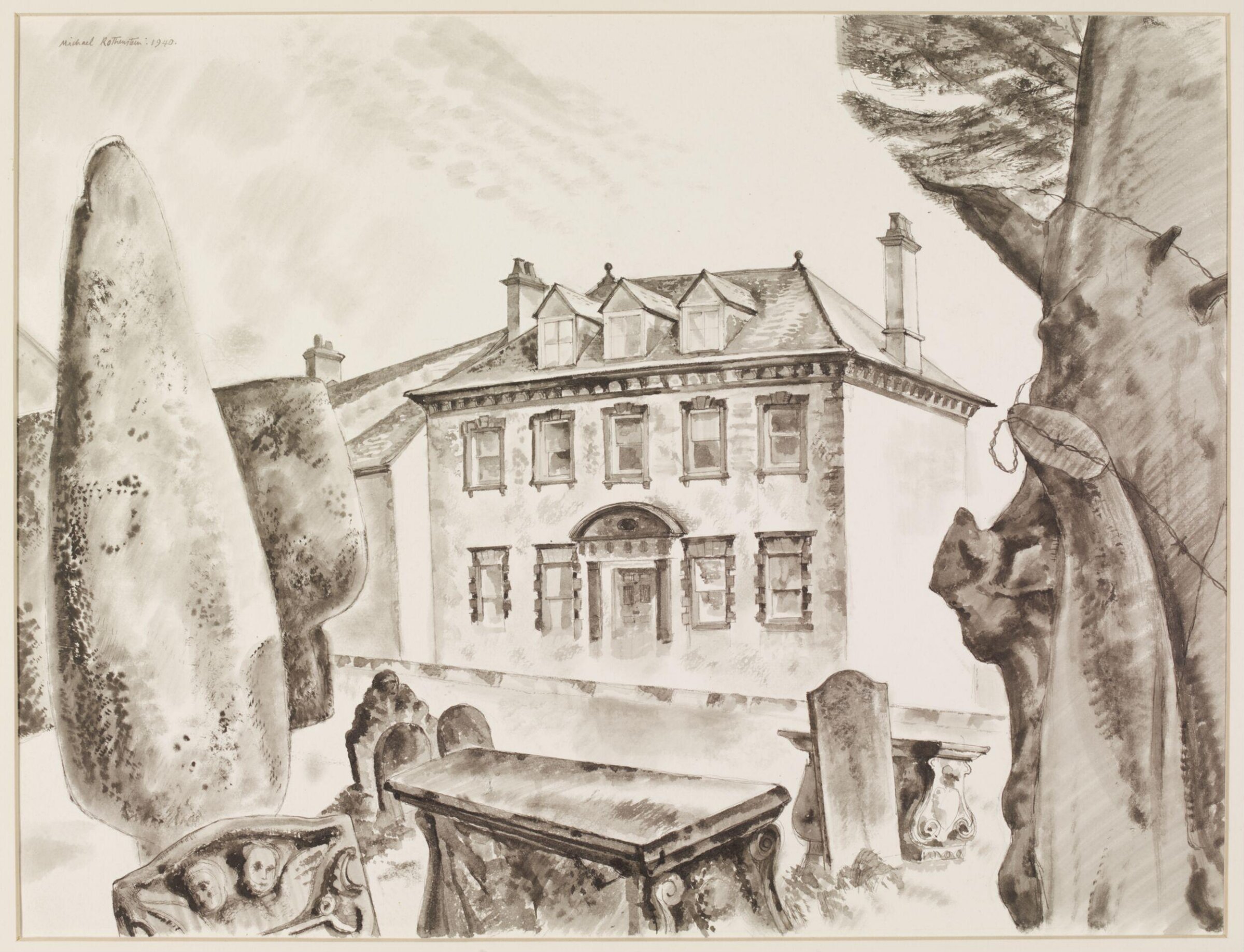 Loveday's House, Painswick, Rothenstein, 1940