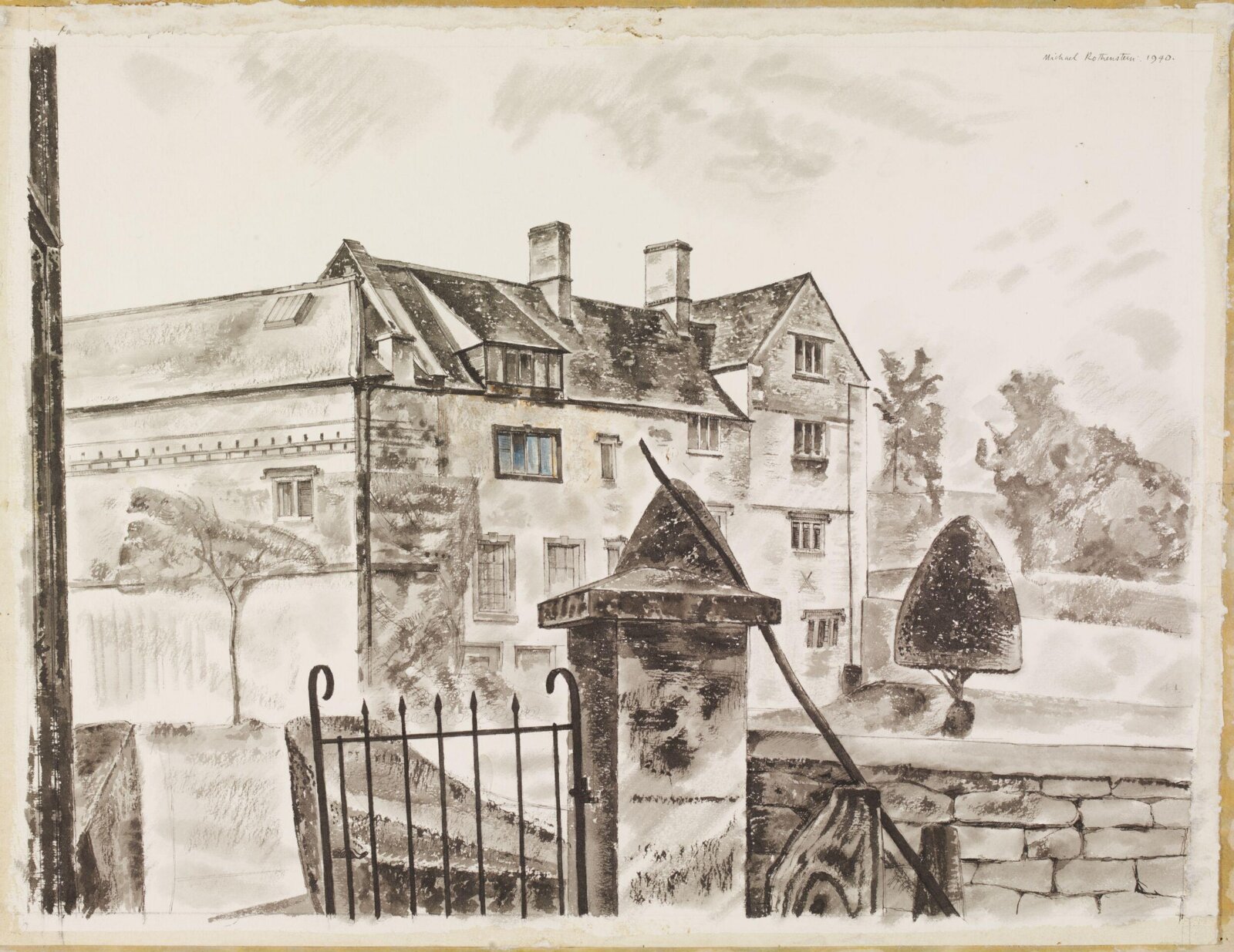 King's Mill House, Painswick, Rothenstein, 1940