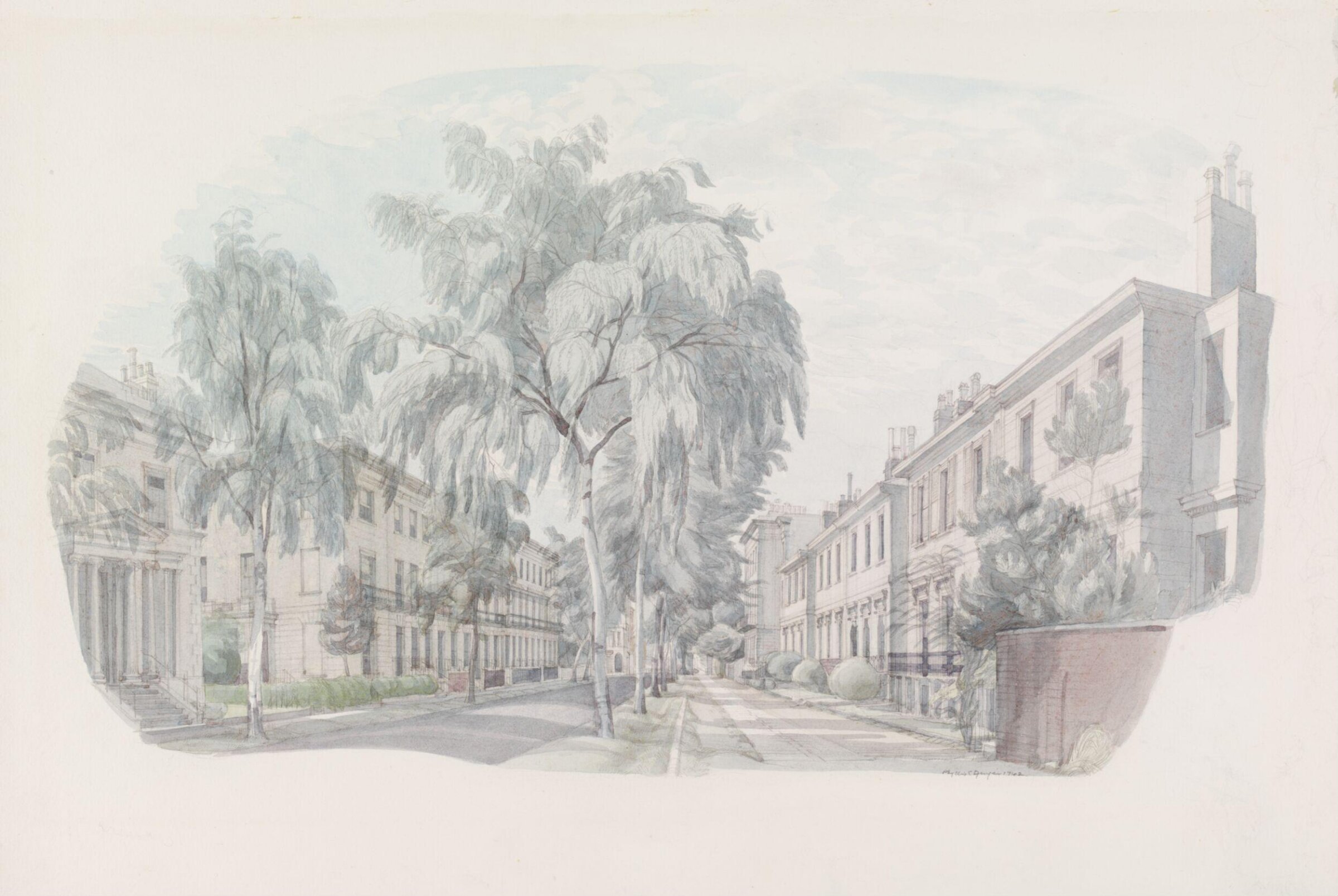 Approach to Pittville Park, Cheltenham, Ginger, 1942