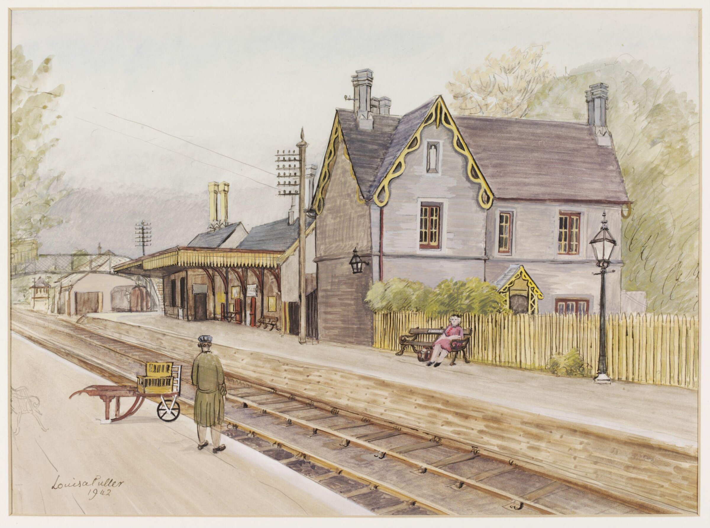 L.M.S. Station, Stonehouse, Puller, 1942