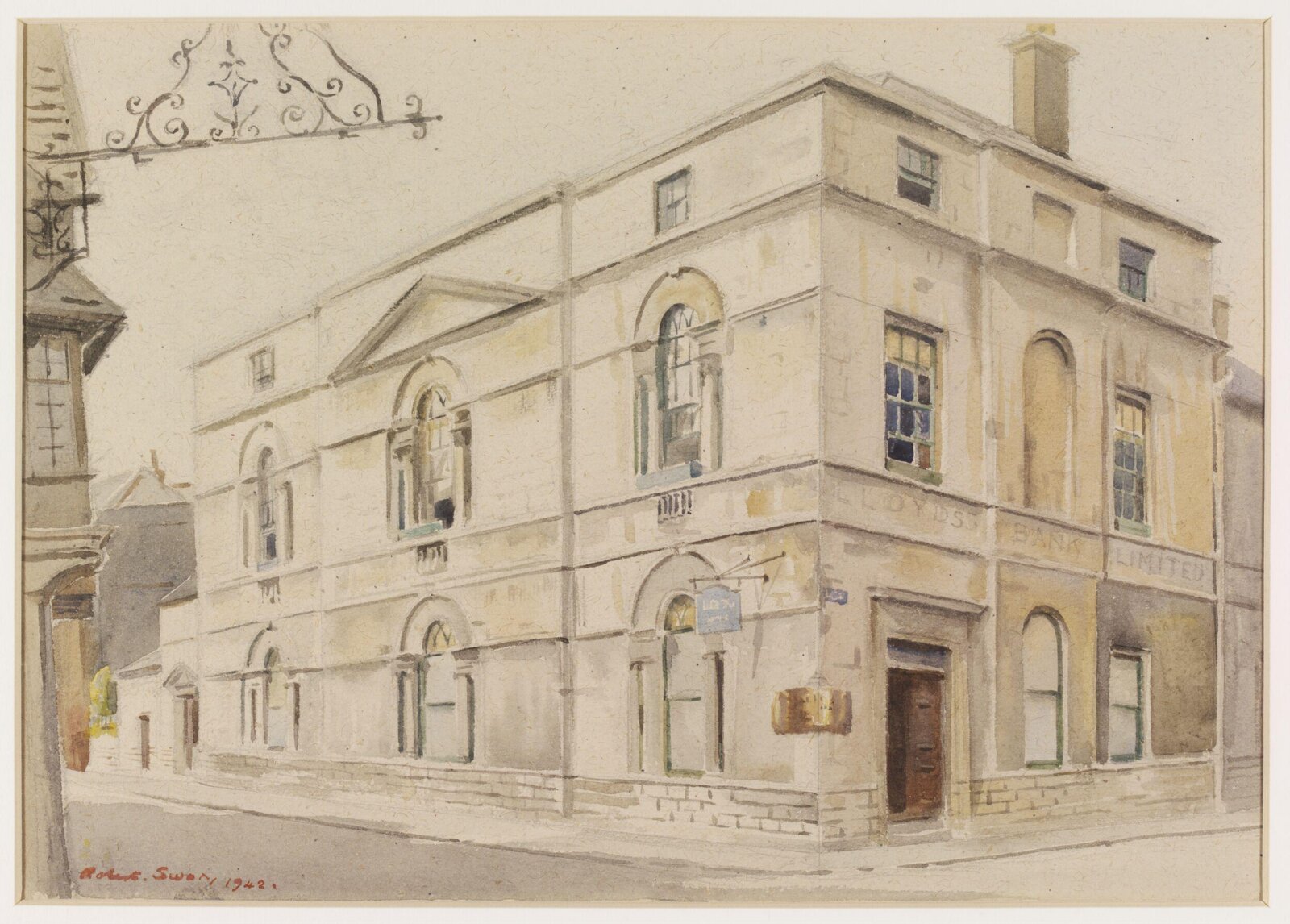Lloyd's Bank, Cirencester, Swan, 1942