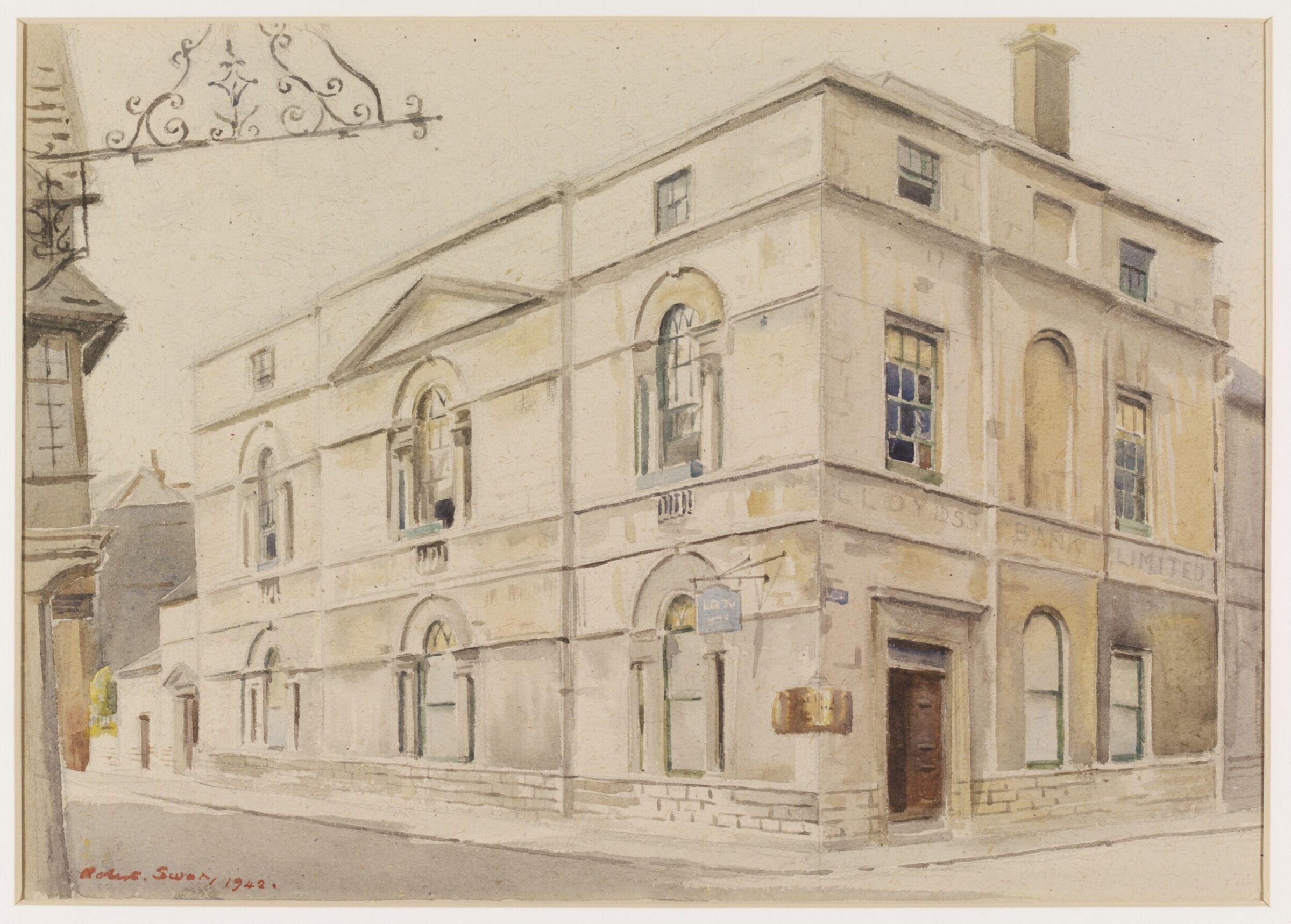 Lloyd's Bank, Cirencester, Swan, 1942