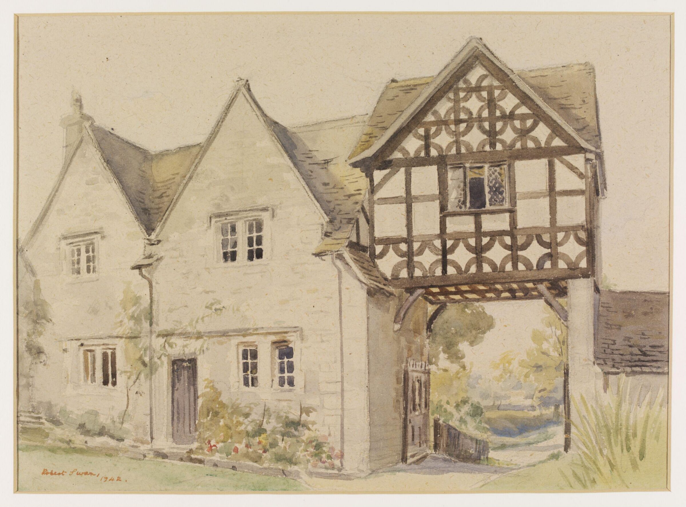 Gatehouse, Frocester Court, Swan, 1942