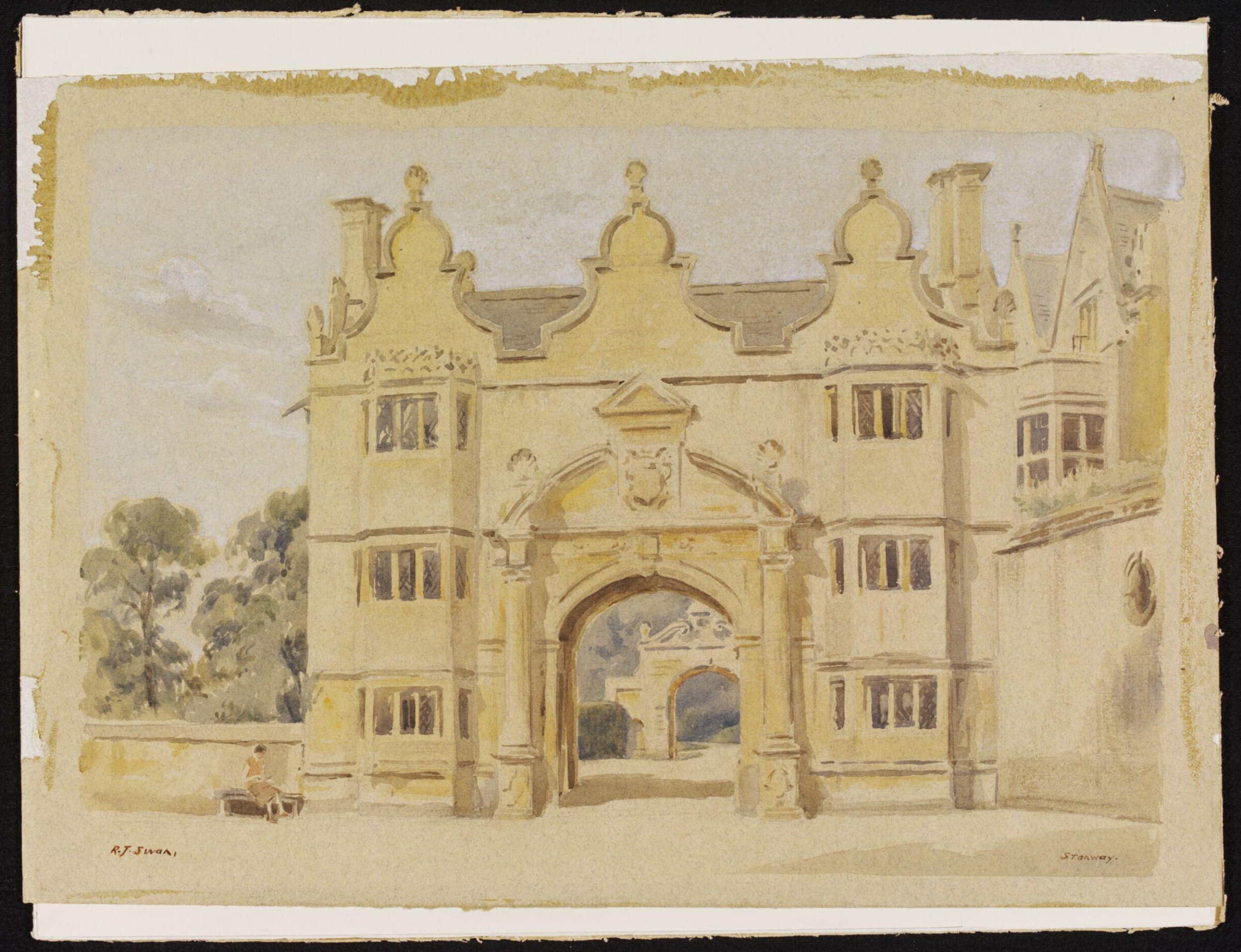 Entrance to Stanway House, Swan, ca. 1942