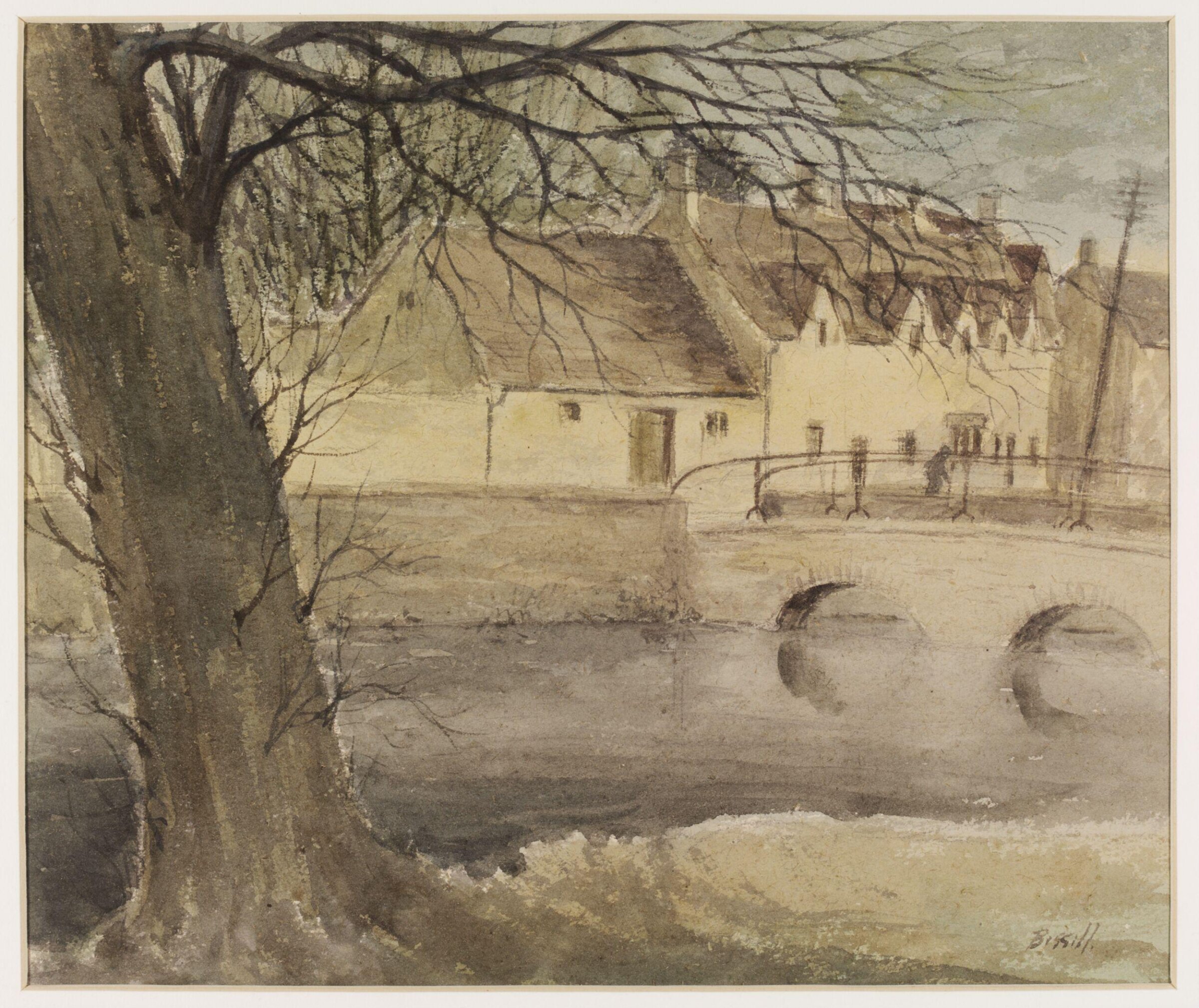 The River Coln at Bibury, Bissill, ca. 1940