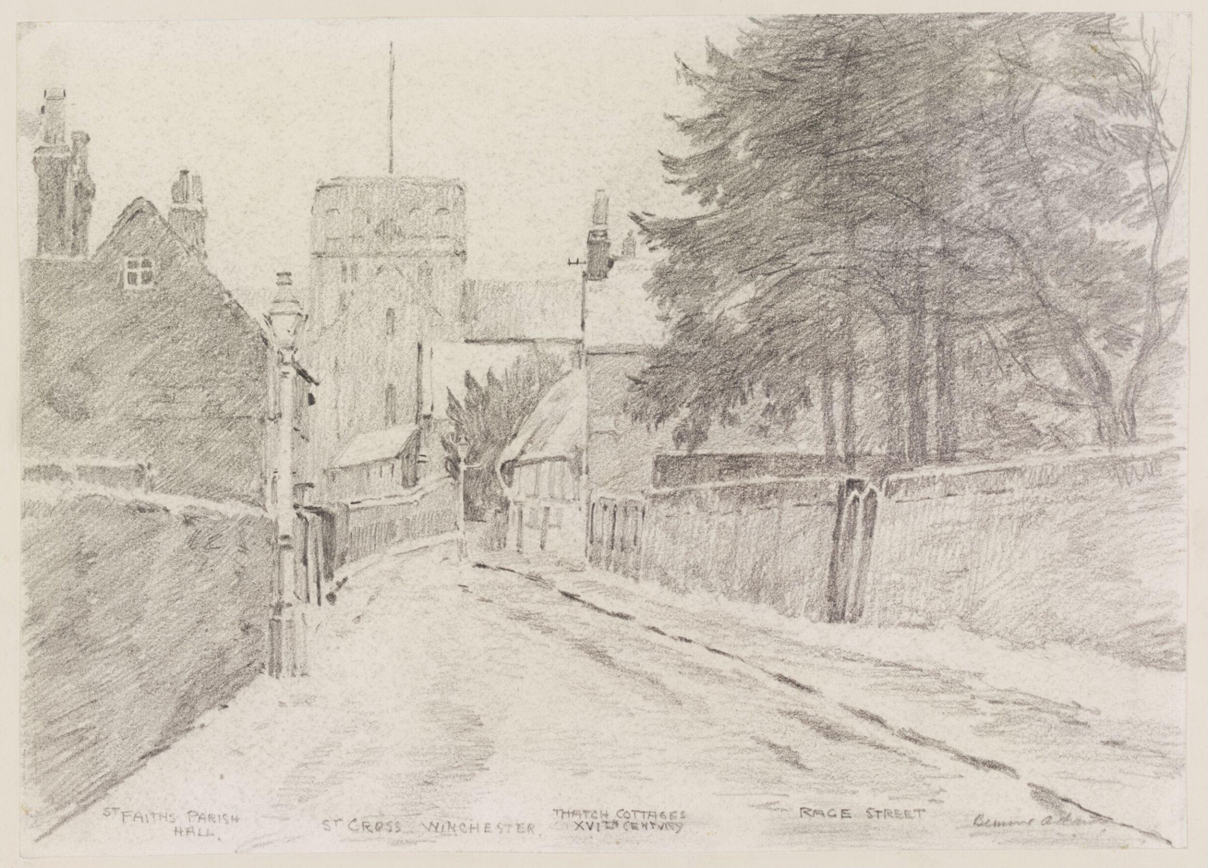 Race Street, St. Cross, Winchester, Adams, ca. 1940