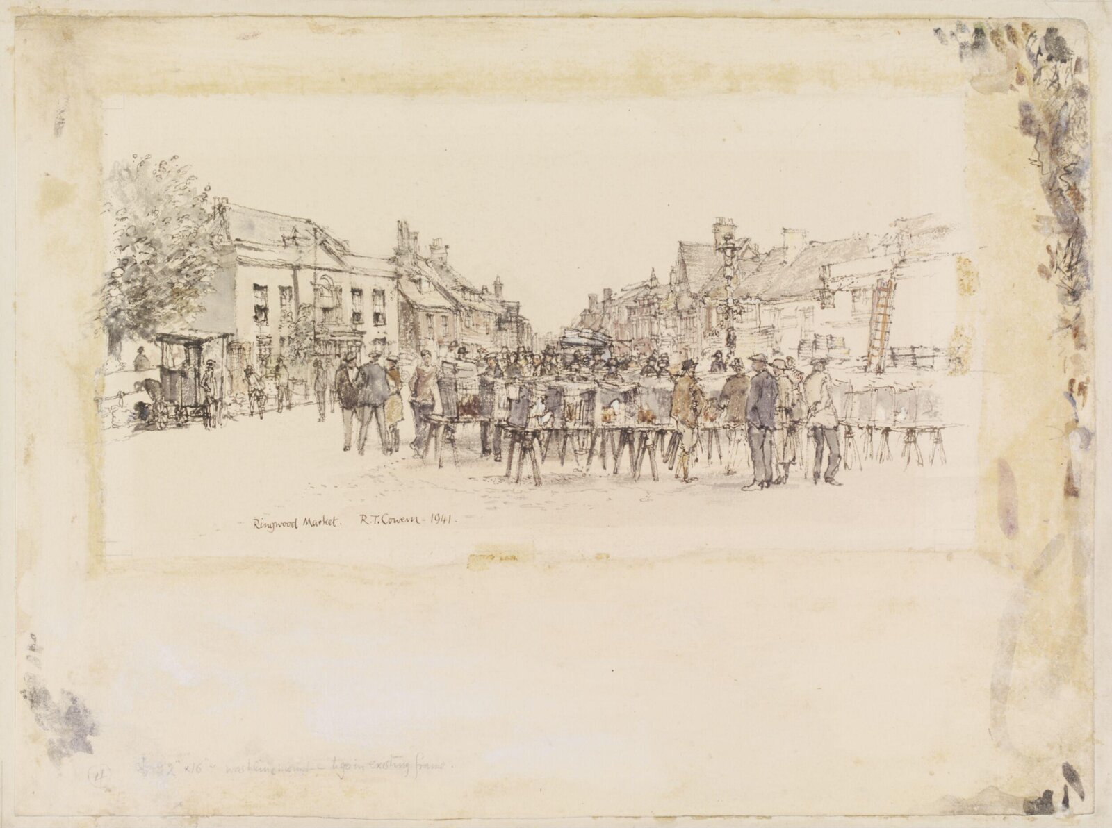 Ringwood Market, Raymond Teague Cowern, 1941