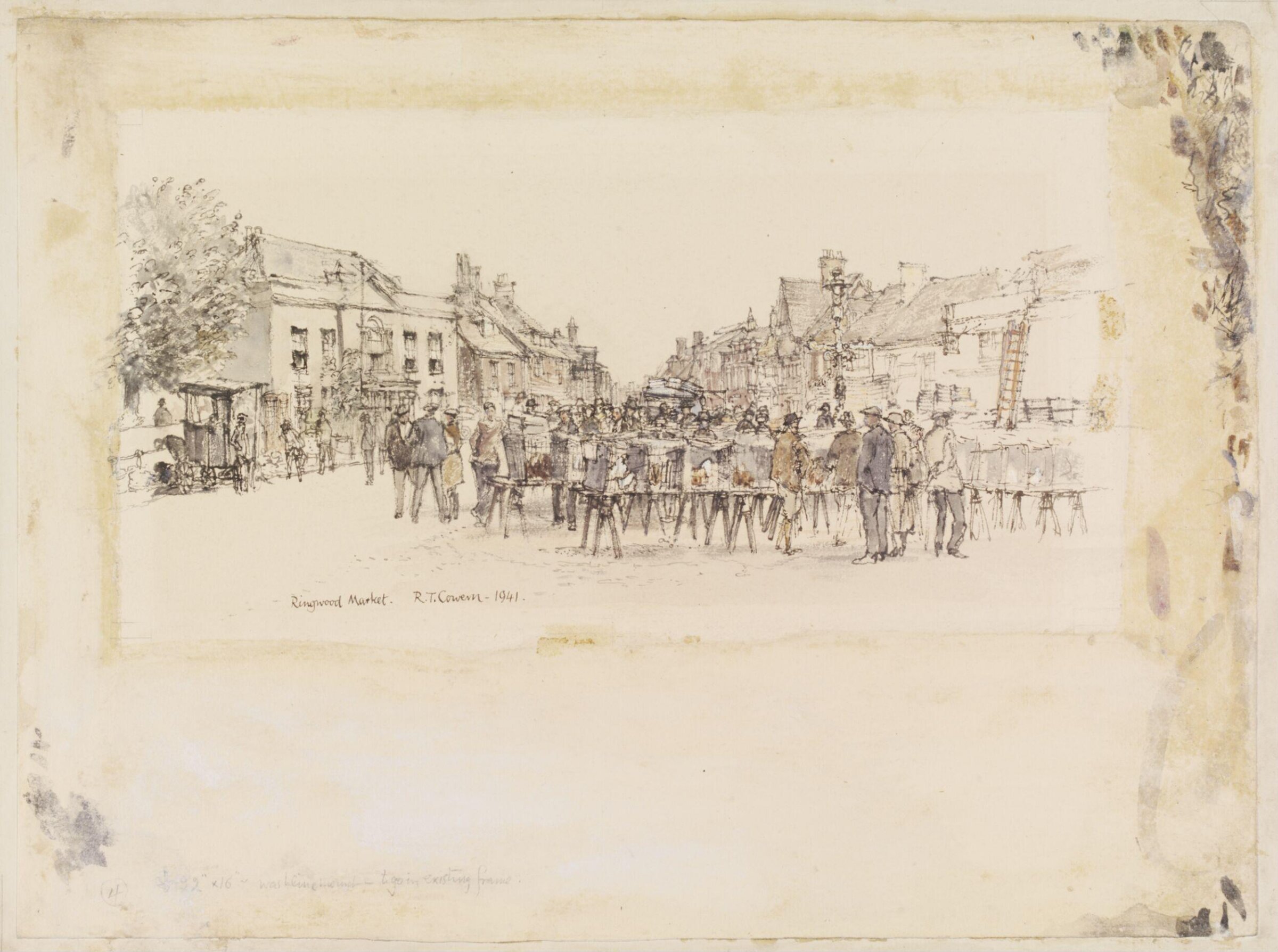 Ringwood Market, Raymond Teague Cowern, 1941
