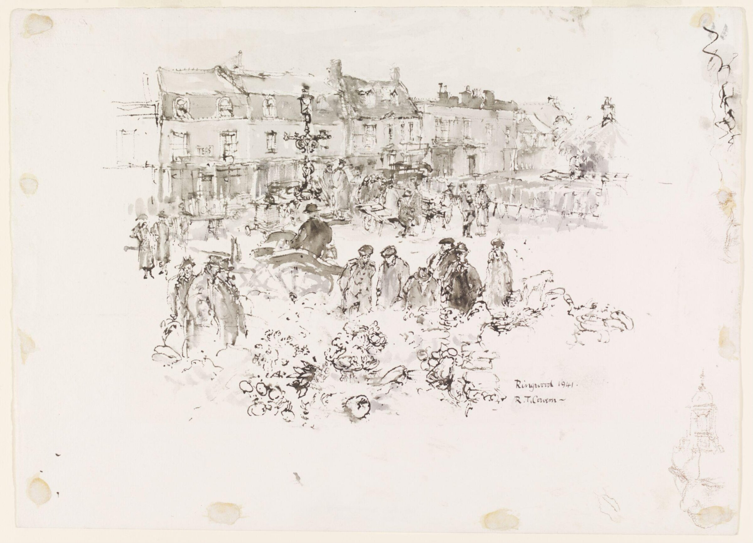 Market Place Ringwood, Cowern, 1941