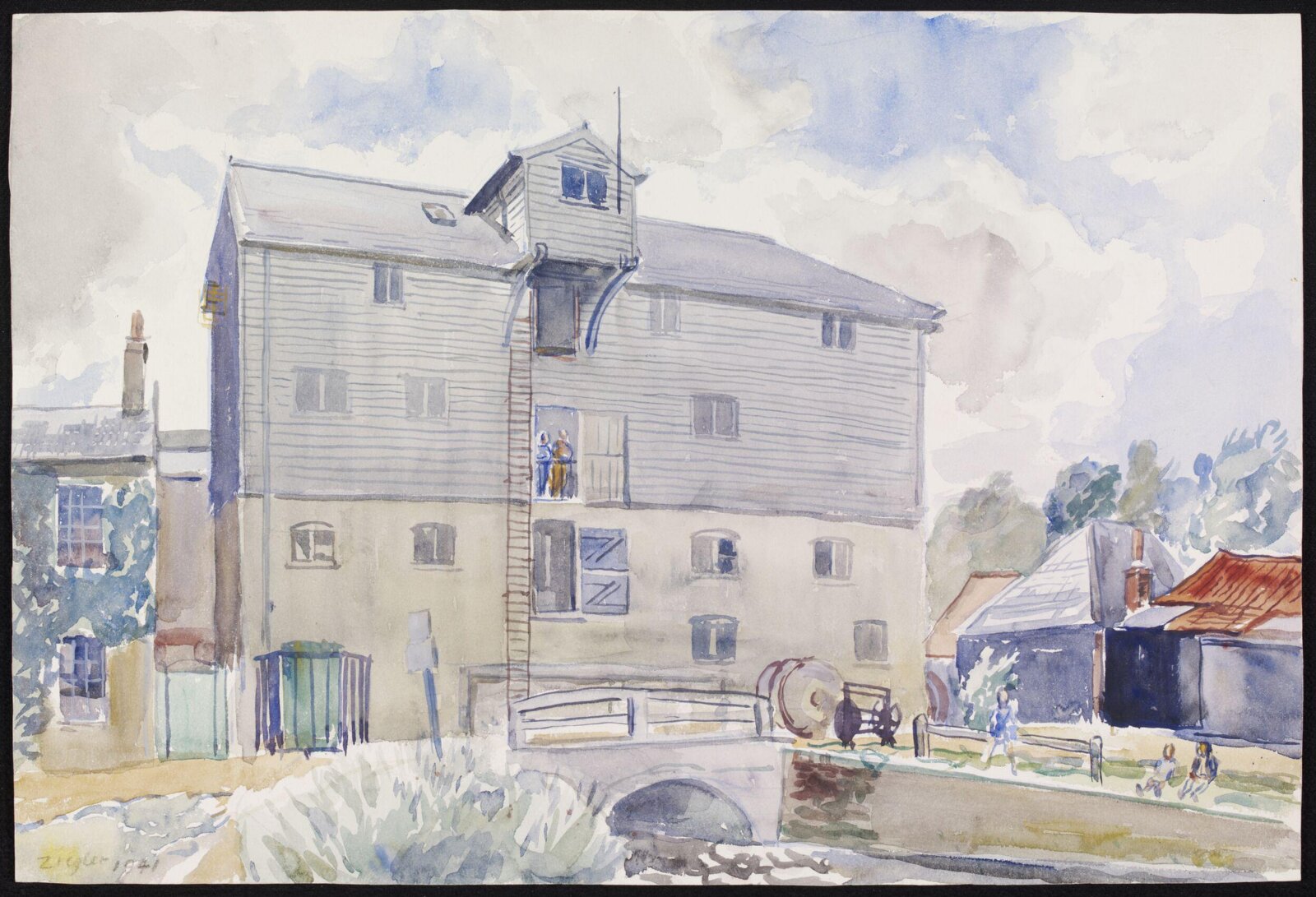 The Mill, Lemsford, Archibald Ziegler, 1941
