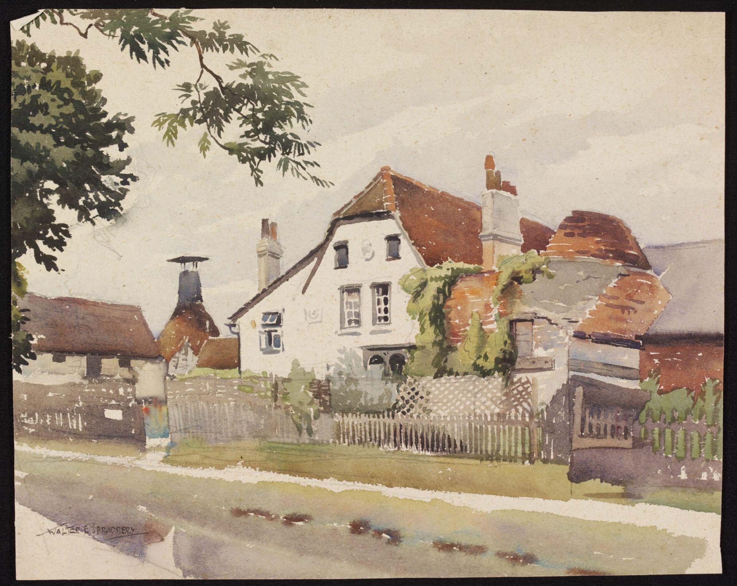 Kilns and Maltings on the Canal Bank, Bishop's Stortford, Spradbery, ca. 1940