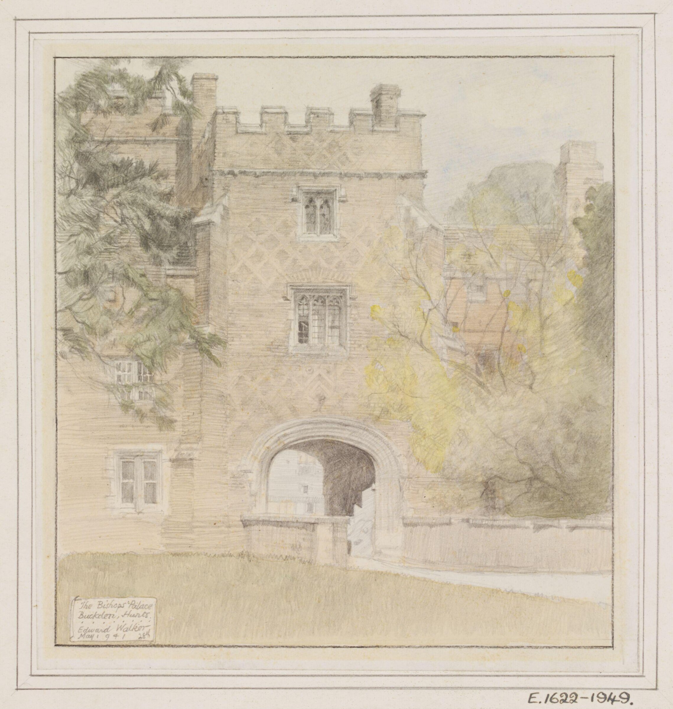 The Bishops' Palace, Buckden, Edward Walker, 28 May 1941