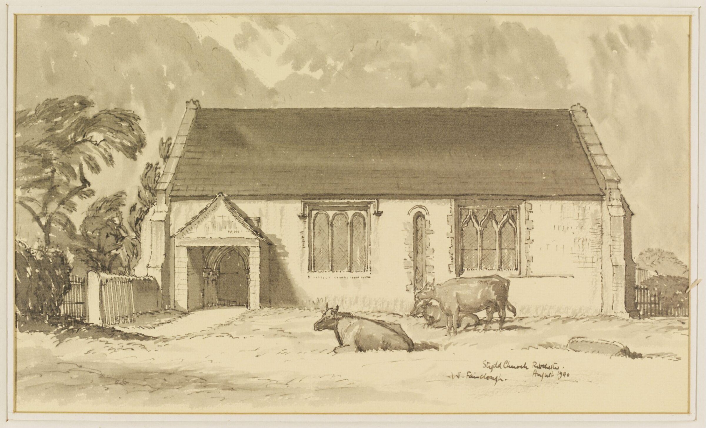 Stydd Church, near Ribchester, Fairclough, August 1940