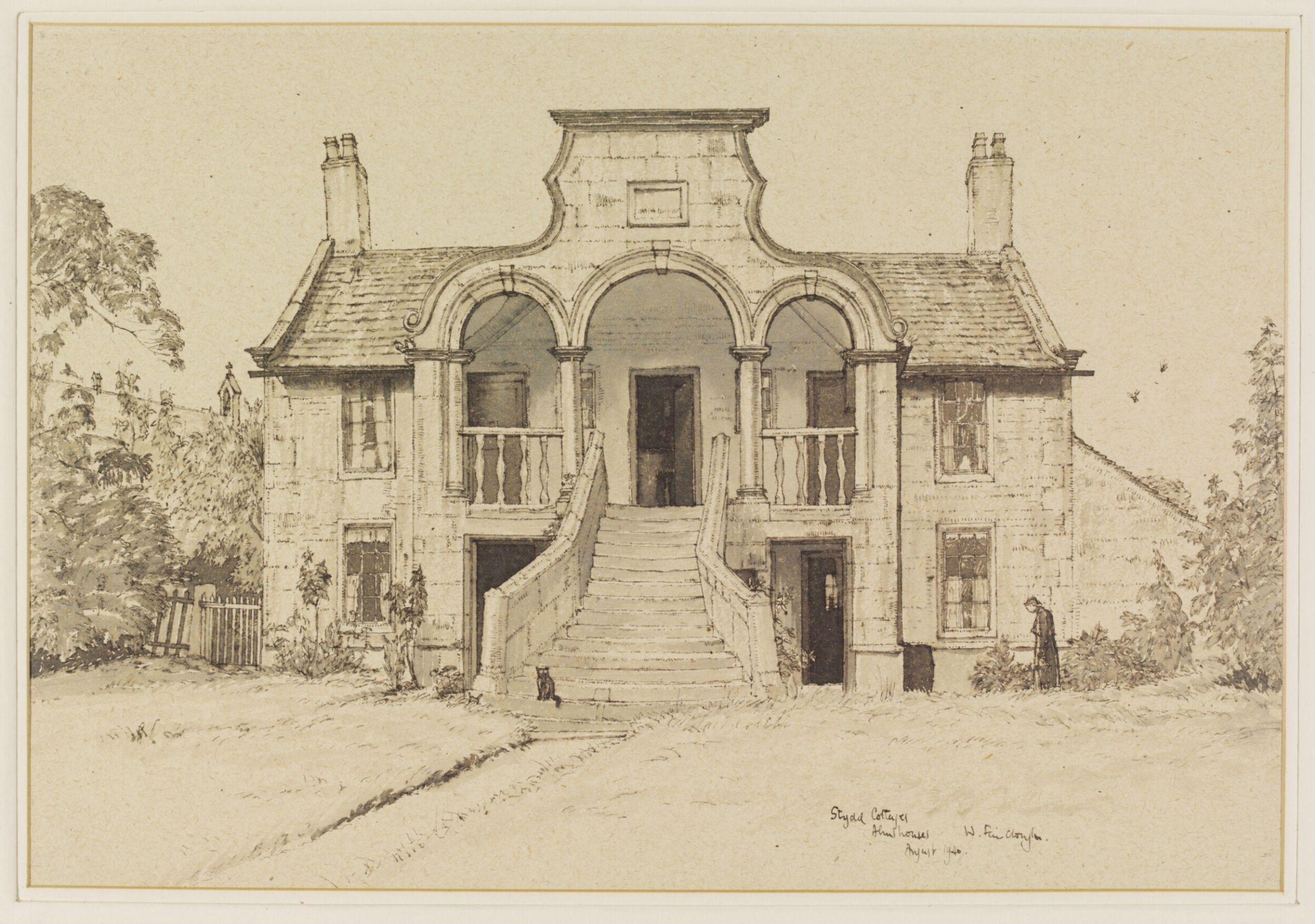 Cottage Almshouses, Stydd, near Ribchester, Fairclough, August 1940