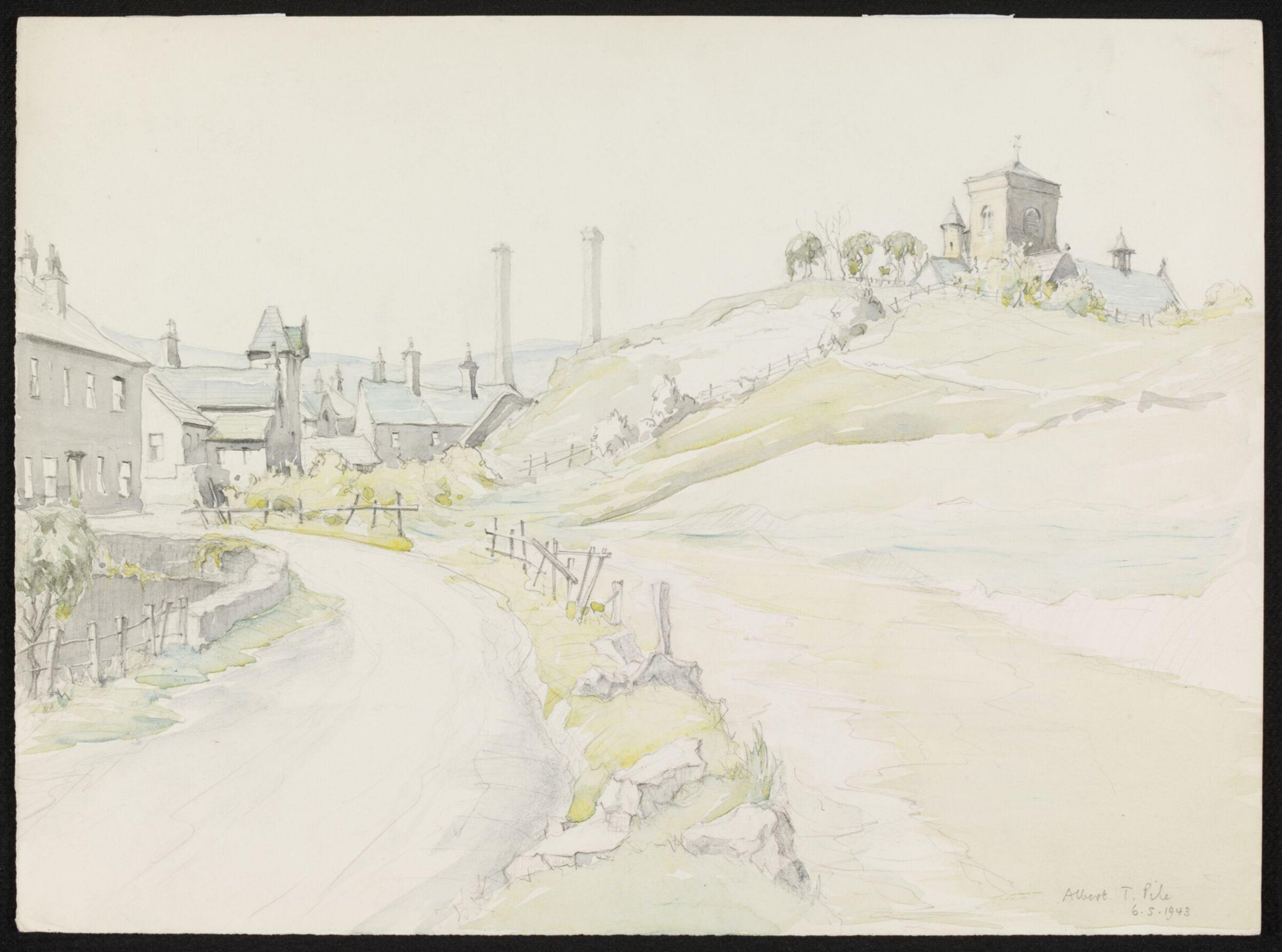 The church and village of Lumb, Pile, 6 May 1943