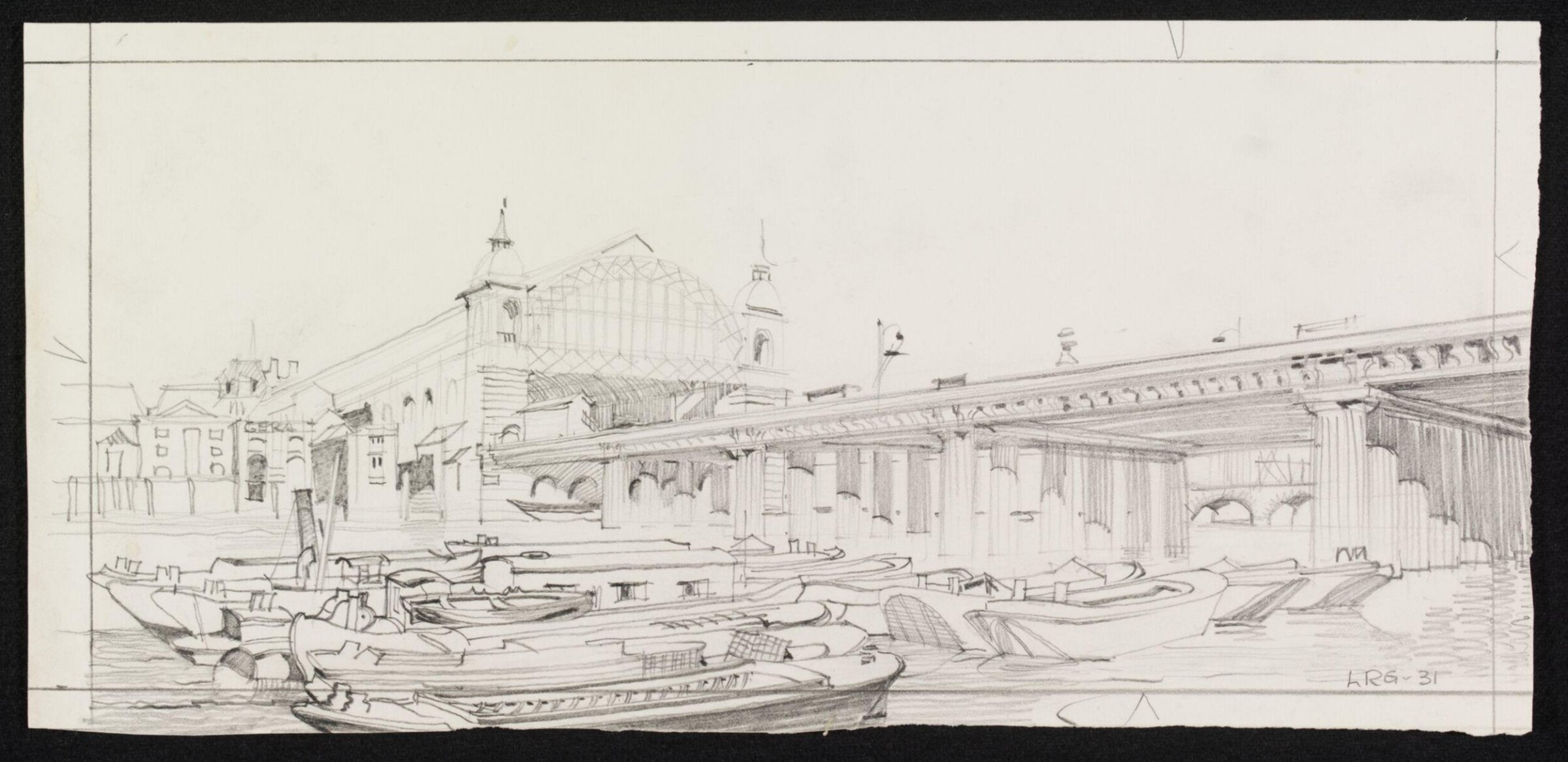 Cannon Street Bridge, Guthrie, 1931