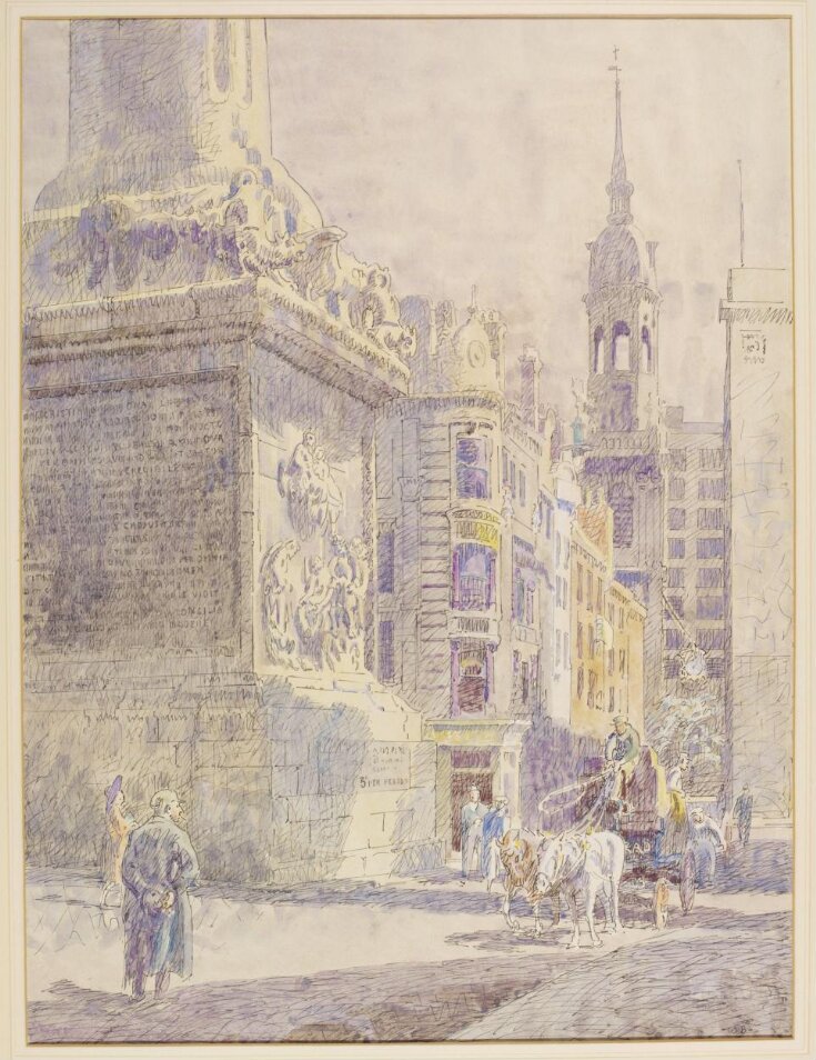 Fish Street Hill, E.C.3; showing the base of the Monument, and the steeple of St.Magnus the Martyr top image