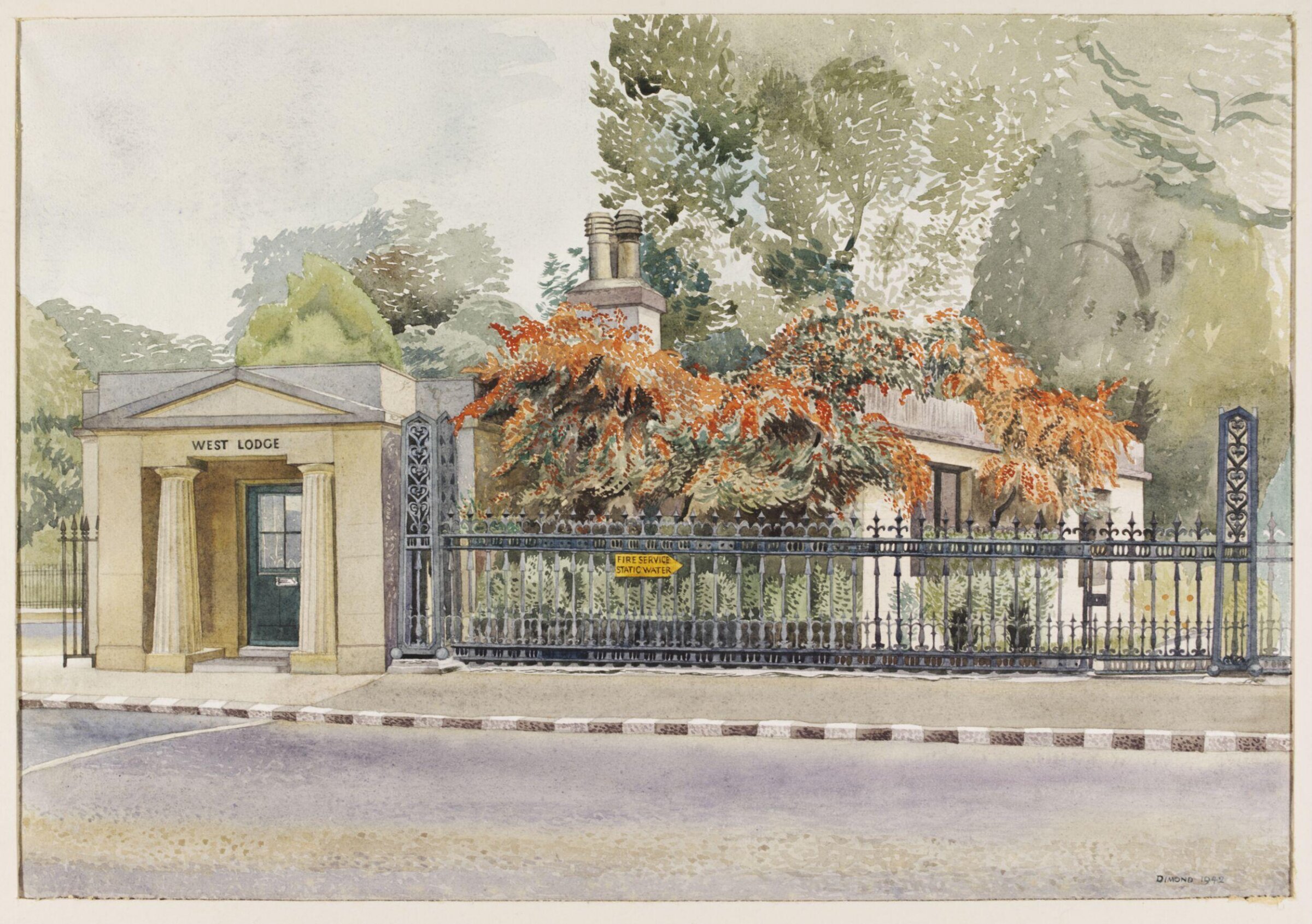 West Lodge, Regent's Park, Dimond, 1942
