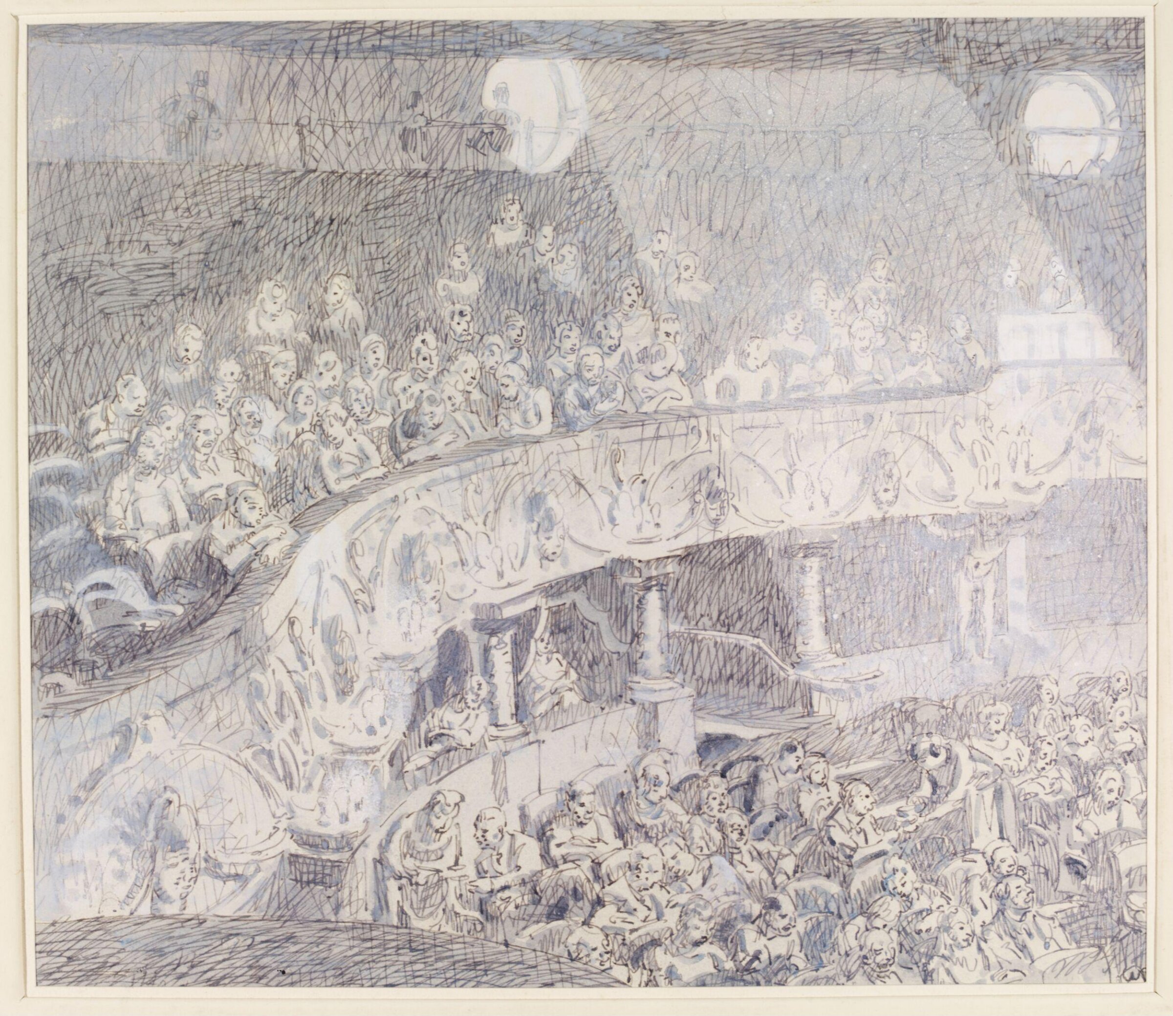 Interior of the London Hippodrome; The Royal Circle from the Stage Box, Bayes, ca. 1940