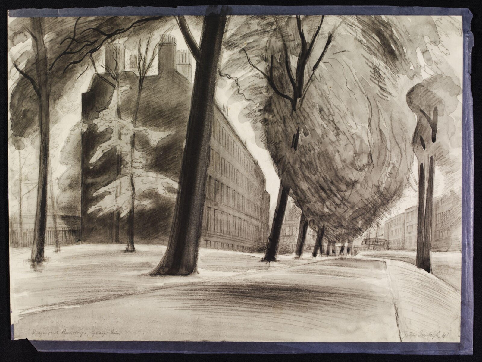 Raymond Buildings, Gray's Inn, John Farleigh, 1941