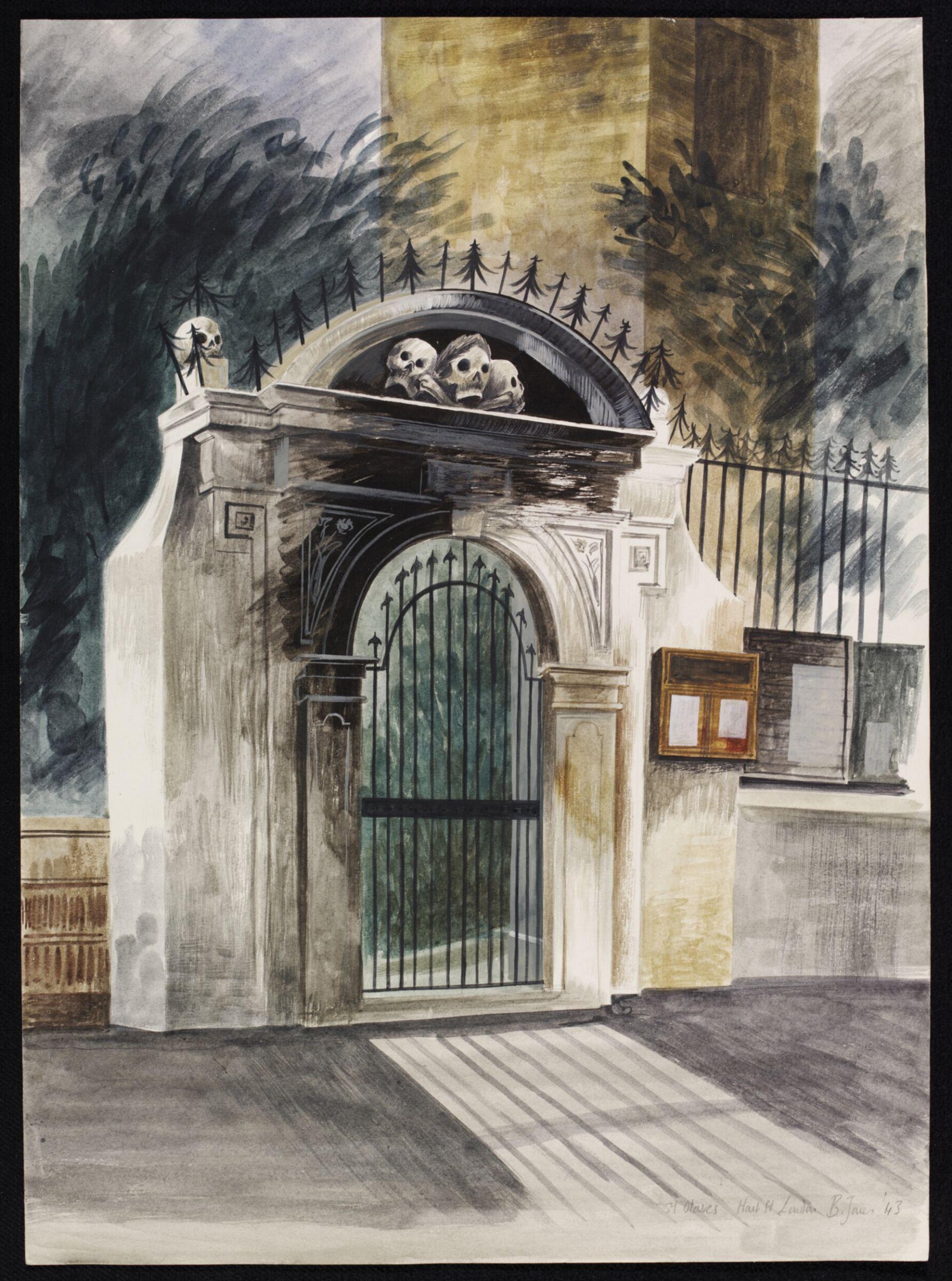 Gateway to St. Olave's Hart Street, E.C.2., Barbara Jones, 1943