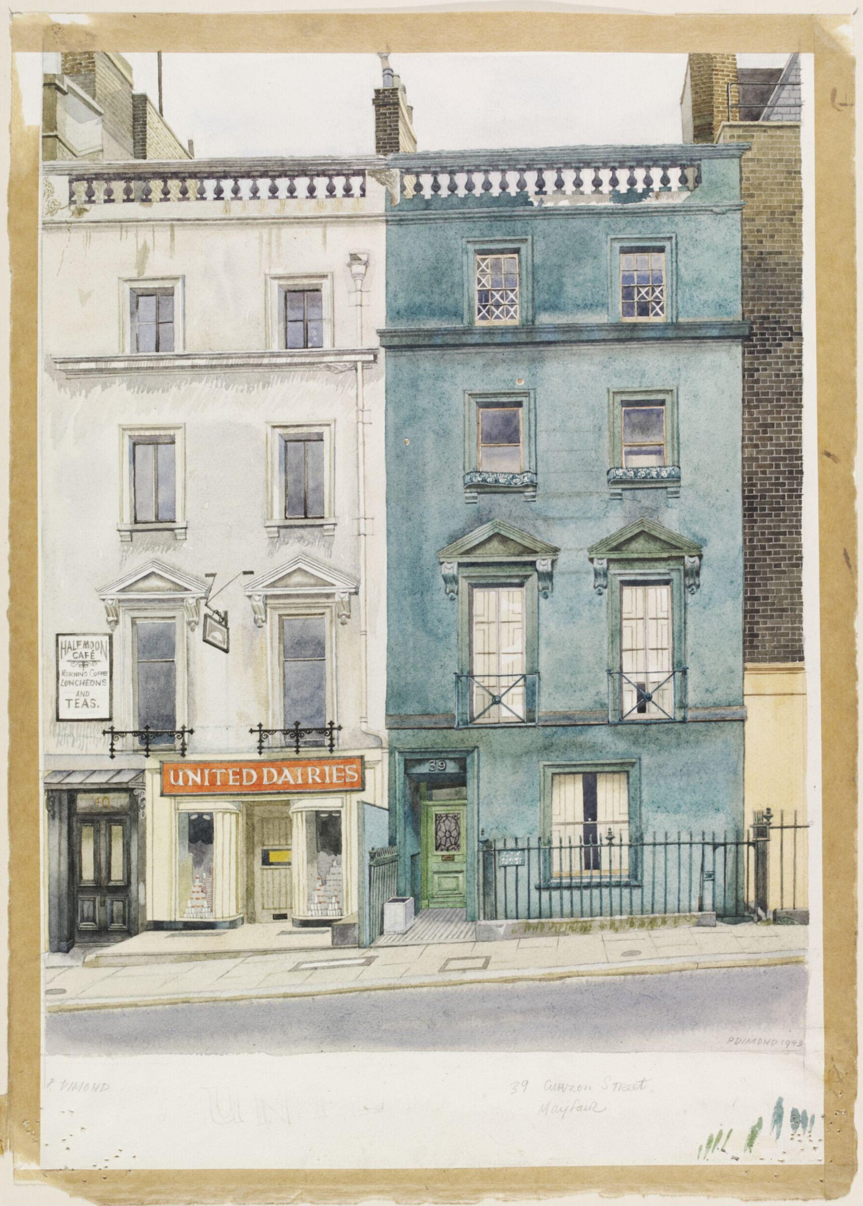 39 & 40 Curzon Street, Mayfair, Dimond, 1943