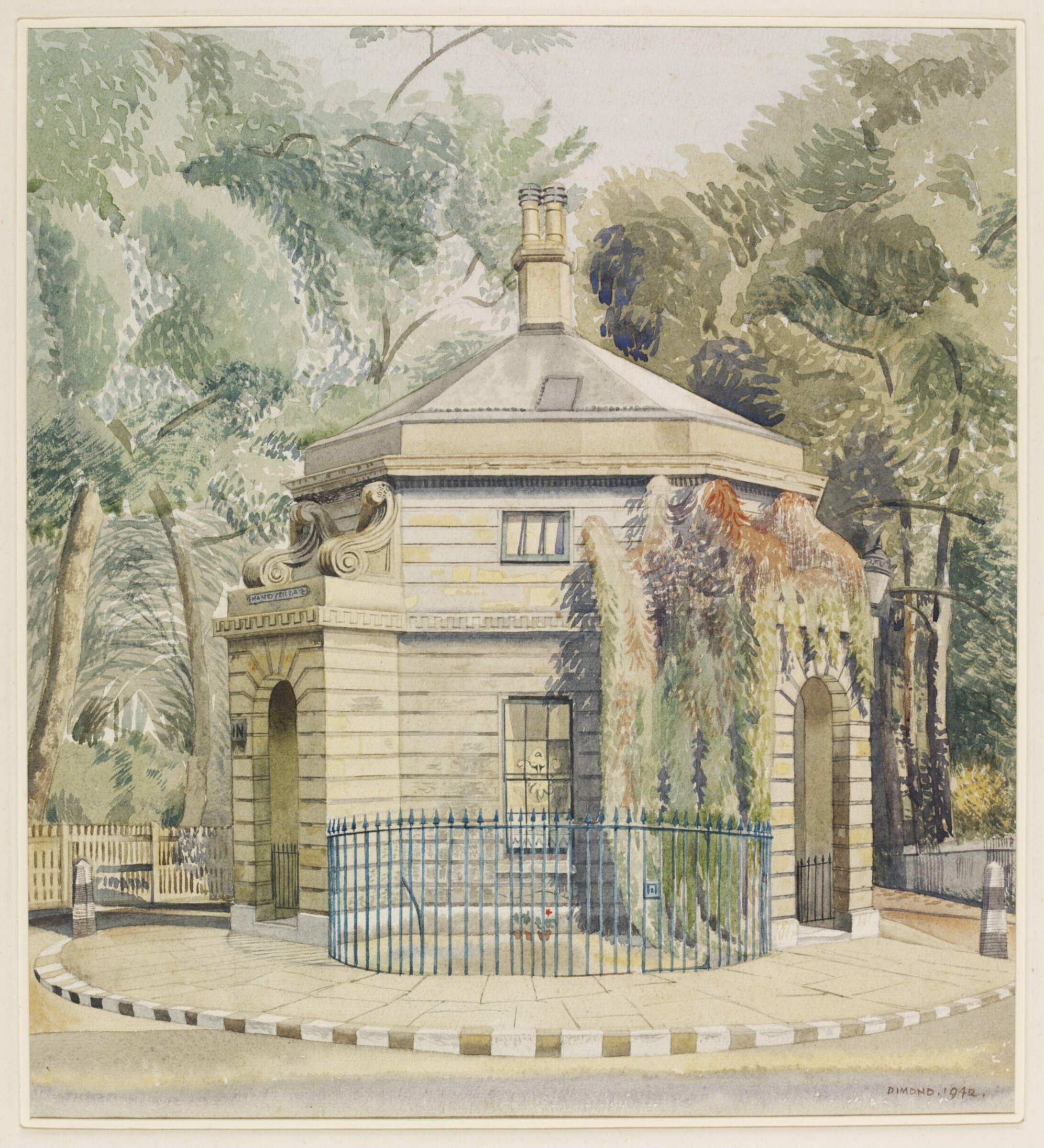 Hanover Gate, Regent's Park, N.W.8, Dimond, 1942
