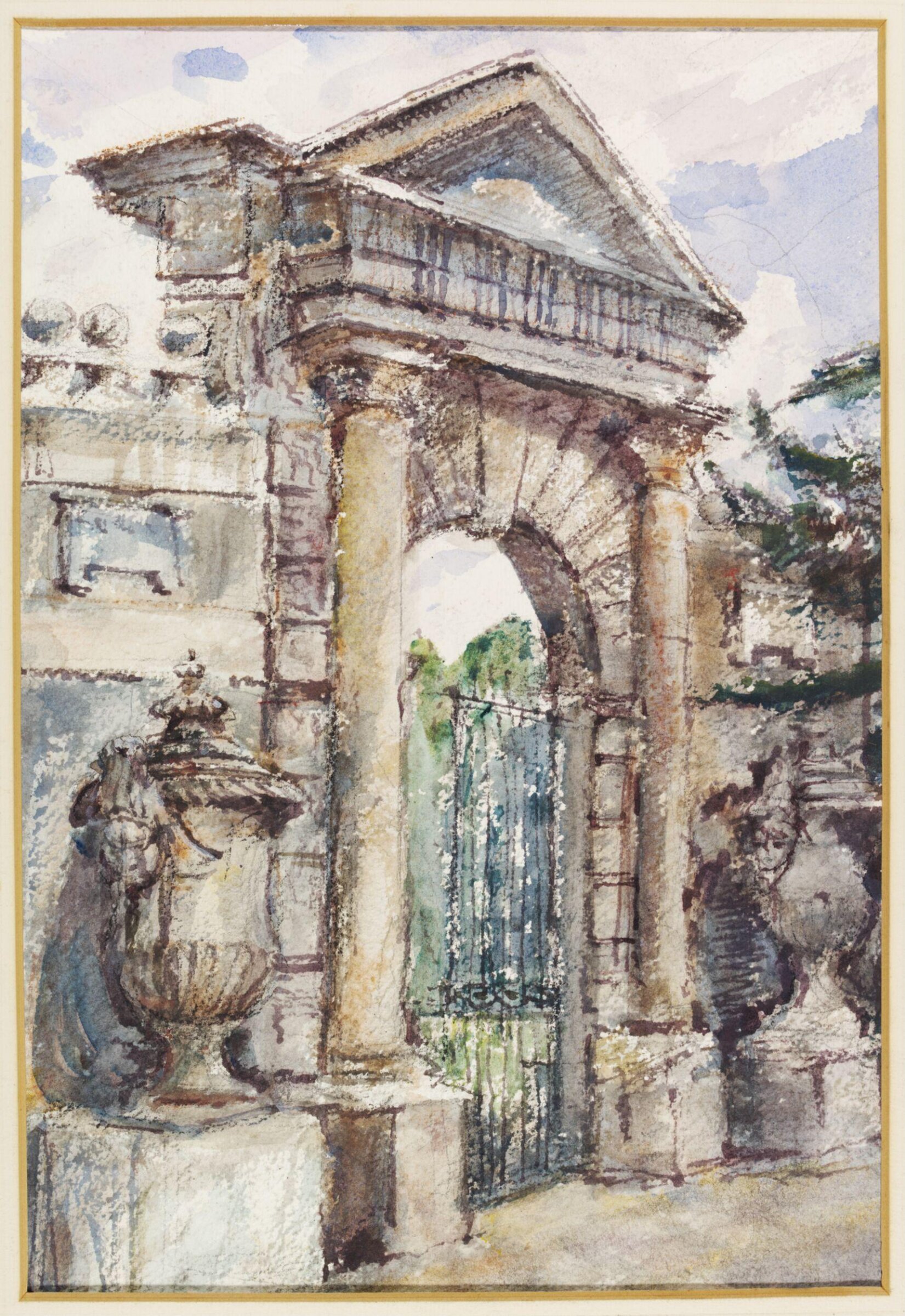 The Inigo Jones Gate, Chiswick House, Archibald Standish Hartrick, ок. 1940