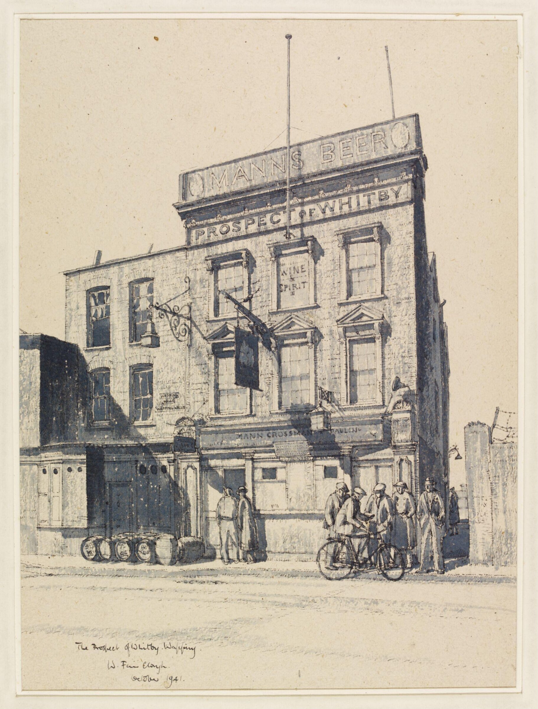 The Prospect of Whitby, Wapping Wall, E.1., Fairclough, October 1941
