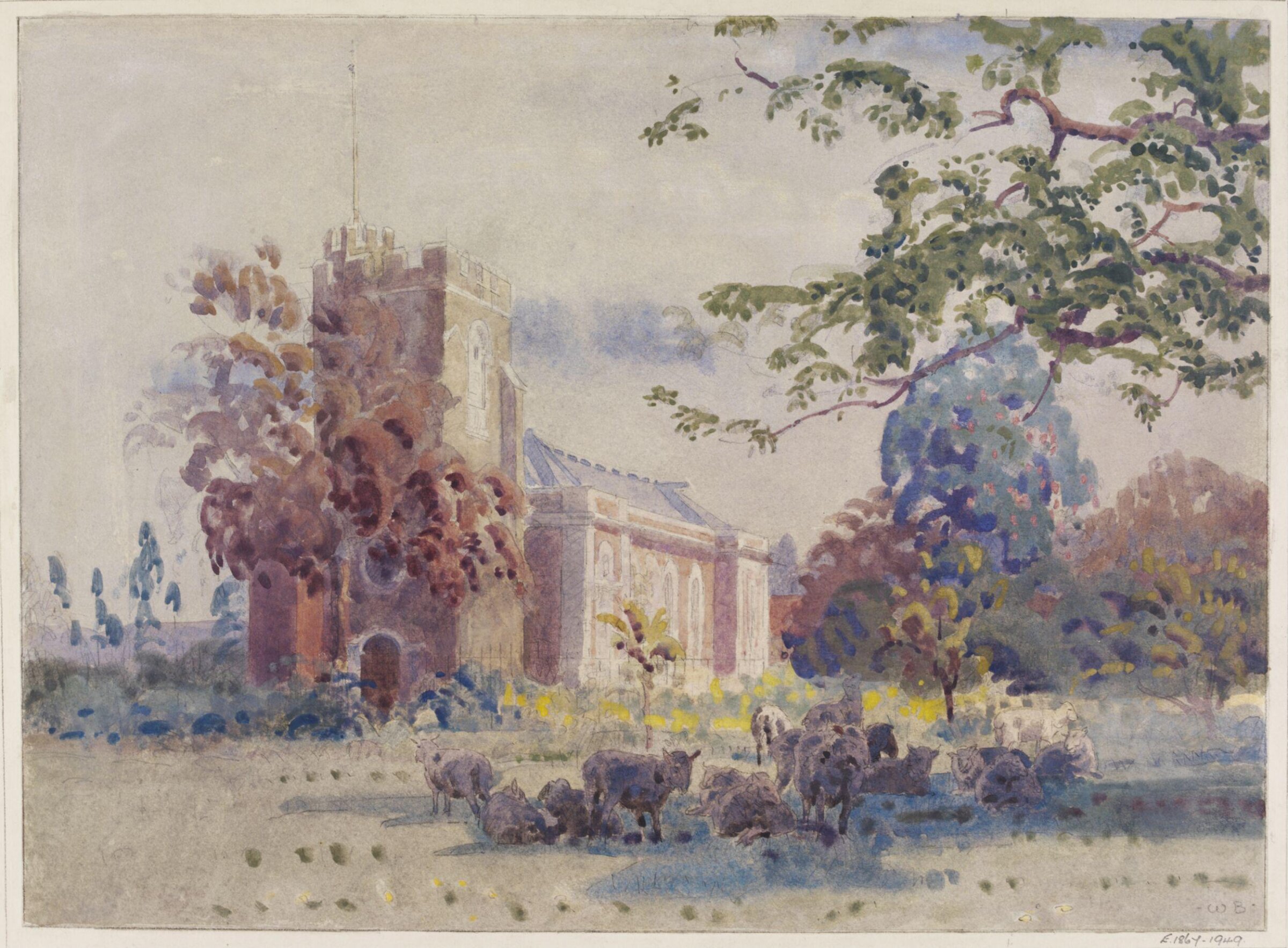 St. Lawrence Church, Little Stanmore, Bayes, ca. 1940